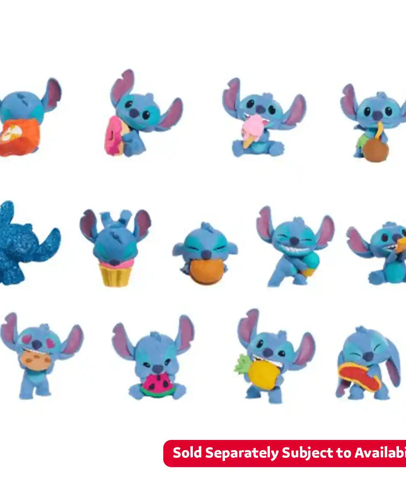 Just Play Disney Stitch Collectible Mini Figure Feed Me, Assorted, 2-Inch Toy, Lilo & Stitch Figure for Kids Ages 3+
