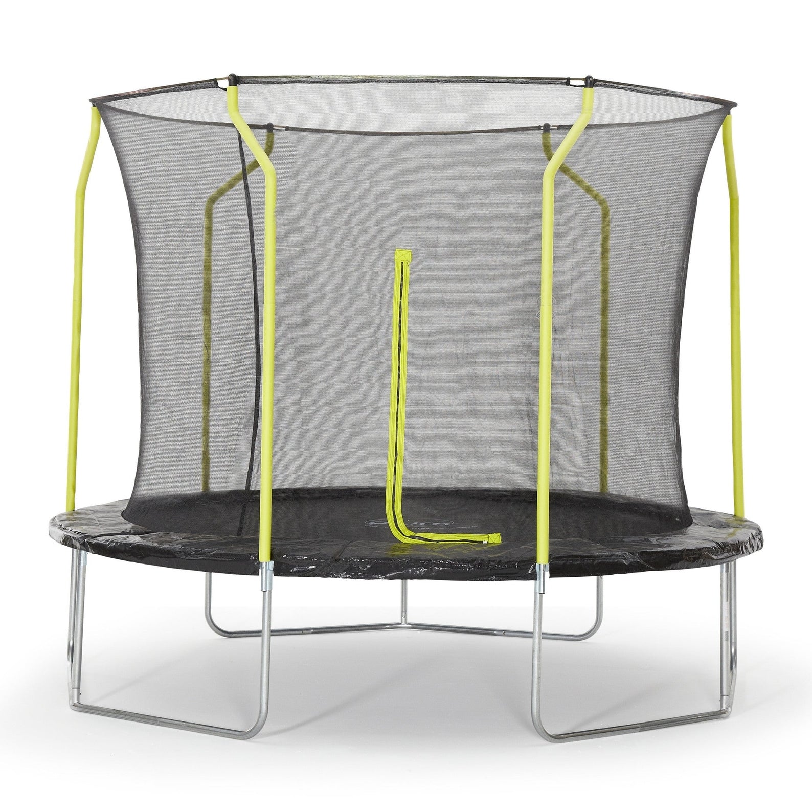 Plum 10ft Springsafe Jumper Trampoline with Enclosure, Safety Net and Foam Pad Protection, Stable Recreational Outdoor Toy with UV, Rust + Weather Protection, Suitable for Kids 6 Years and Above