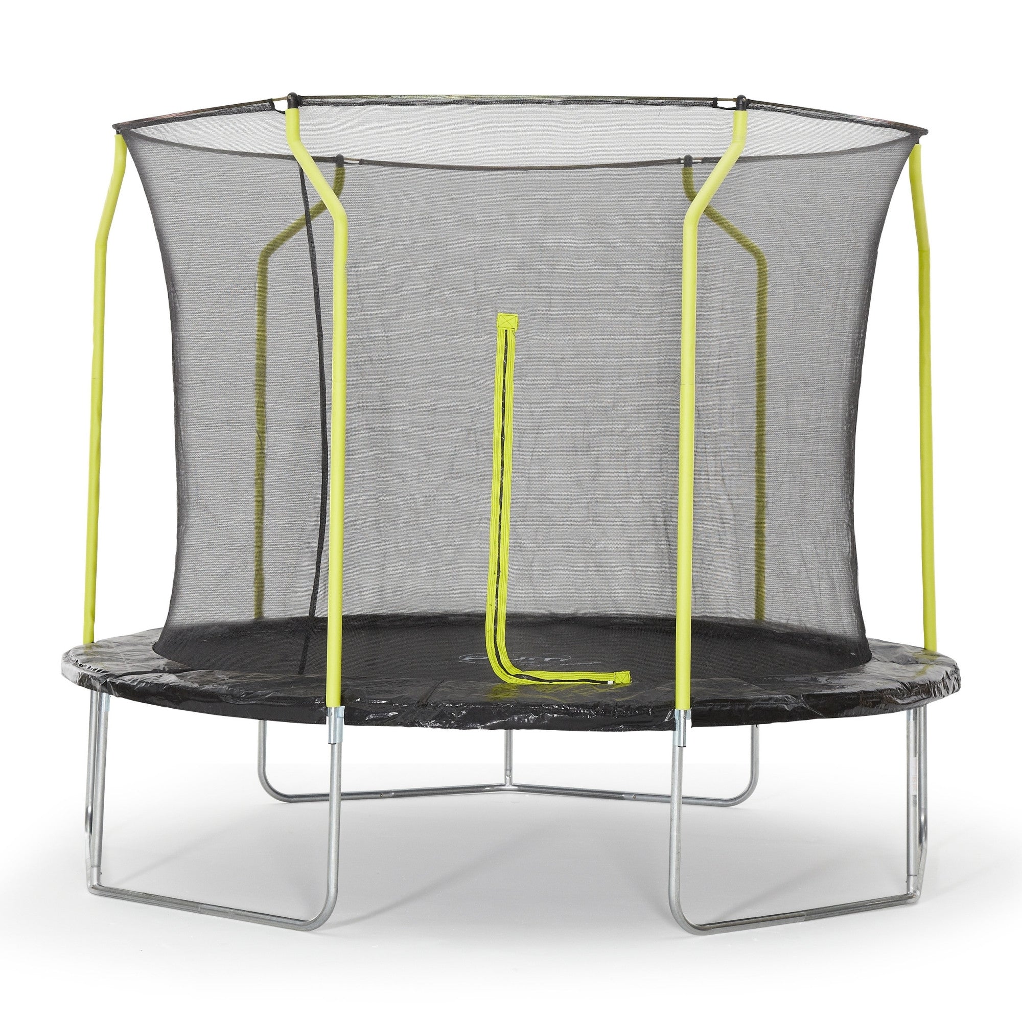 Plum 10ft Springsafe Jumper Trampoline with Enclosure, Safety Net and Foam Pad Protection, Stable Recreational Outdoor Toy with UV, Rust + Weather Protection, Suitable for Kids 6 Years and Above