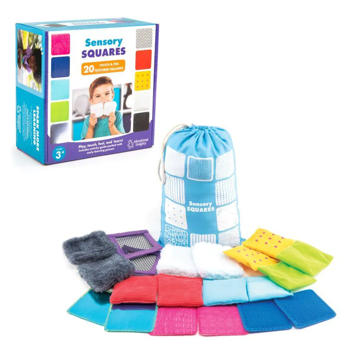 Touchables Texture Squares – Sensory Touch & Feel Learning Set with Activity Guide
