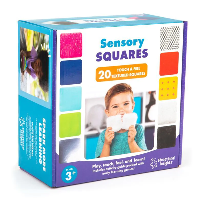 Touchables Texture Squares – Sensory Touch & Feel Learning Set with Activity Guide