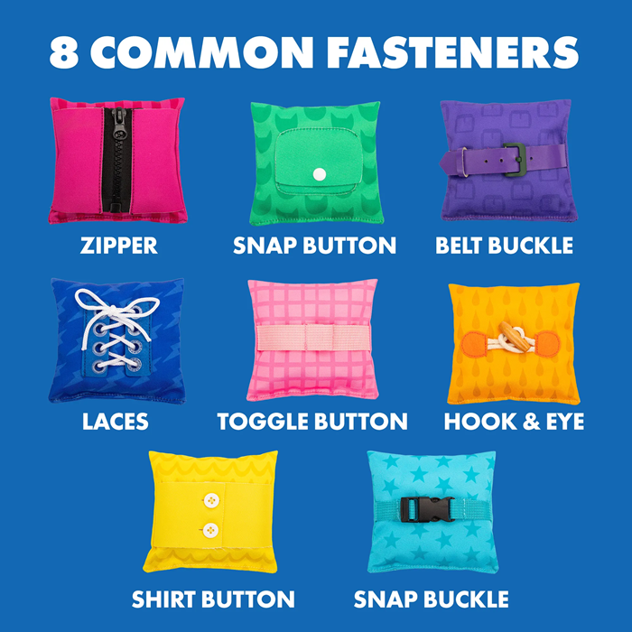 Educational Insights Dressing Skills Bean Bags – Hands-On Dressing & Fine Motor Learning Set (Ages 4+)