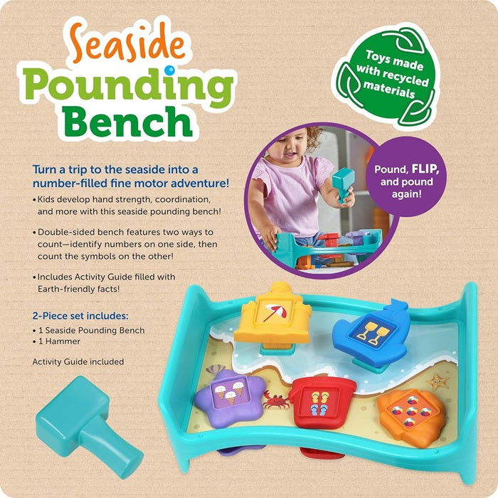 Learning Resources Seaside Pounding Bench, Seaside Game, Preschool Toddler Activities, Shape Sorter, Fine Motor Toys, Kids Hammer
