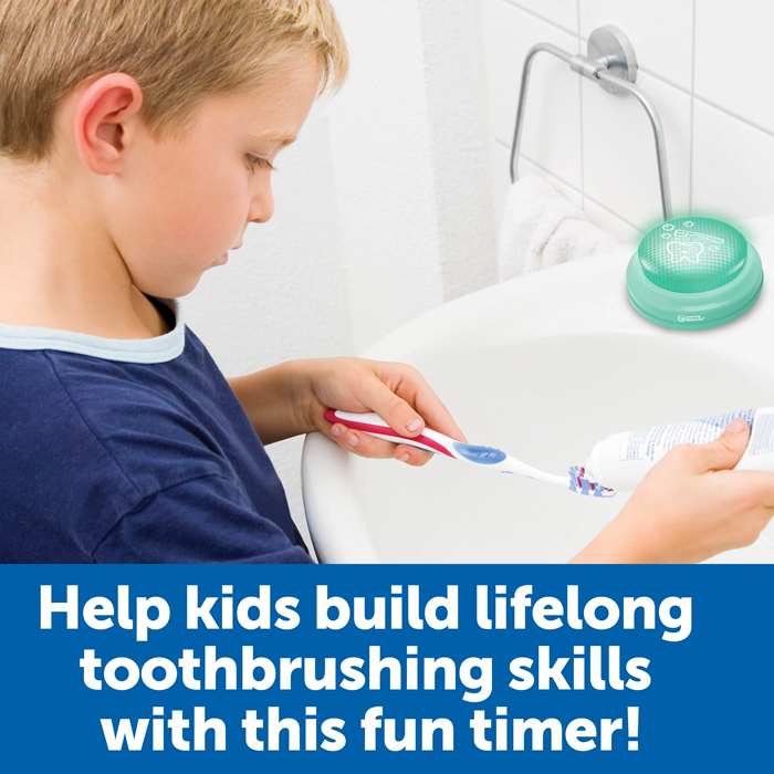 Learning Resources 2‑Minute Toothbrushing Timer – Fun Kids Dental Timer for 2-Minute Brushing Habits