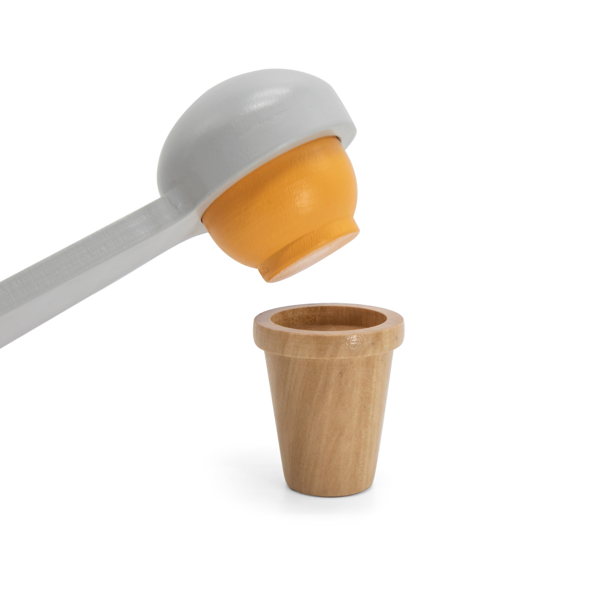 PolarB Wooden Ice Cream Cart, Large Pretend Play Trolley with Magnetic Scoop, Cones, Popsicles and Blackboard, Role Play Toy for Kids Ages 3+