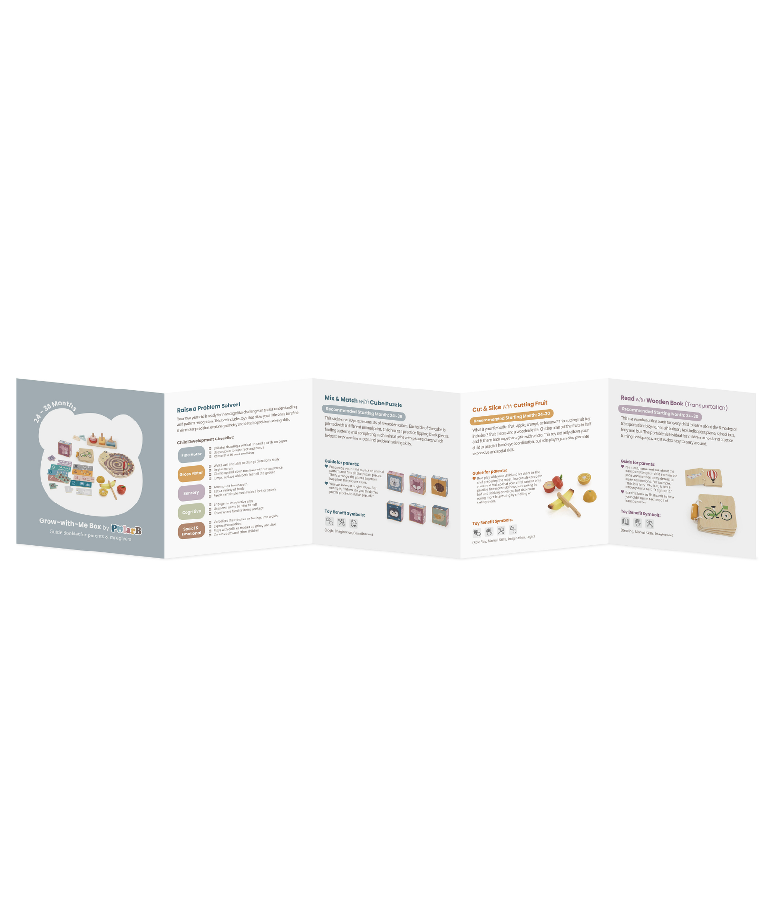 PolarB Grow-with-Me Wooden Activity Educational Montessori Toy Set for Toddlers, Eco-Friendly, Sensory, Cognitive, and Fine Motor Skills Development Toy Suitable for Kids, Boys & Girls Ages 23 Years