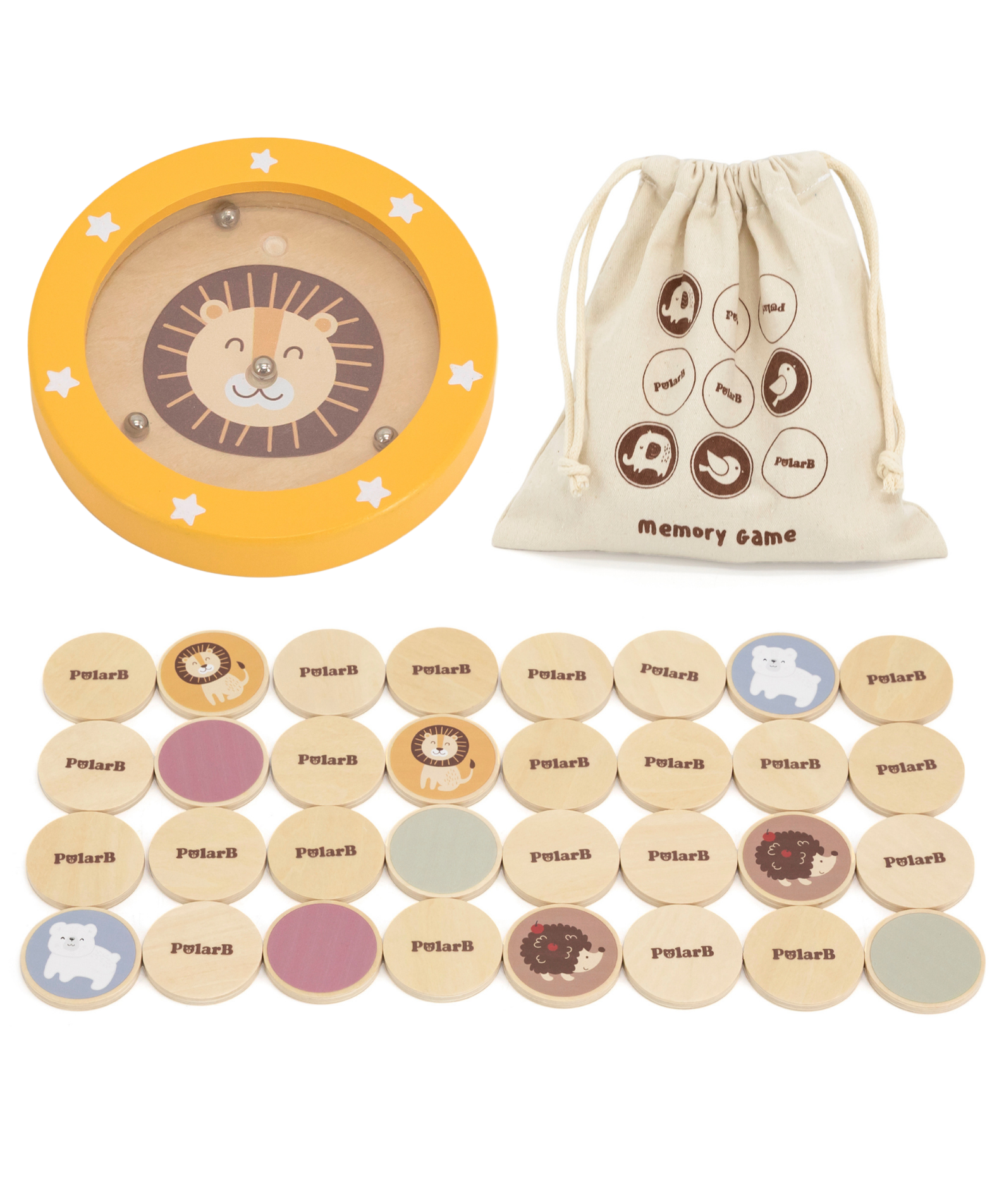 PolarB Grow-with-Me Free Spirits Educational Toy Set for Toddlers, Sensory, Motor Skills, Memory, Emotions, and Creative Play Activities, Eco-Friendly Wooden Toys for Ages 3 and Up