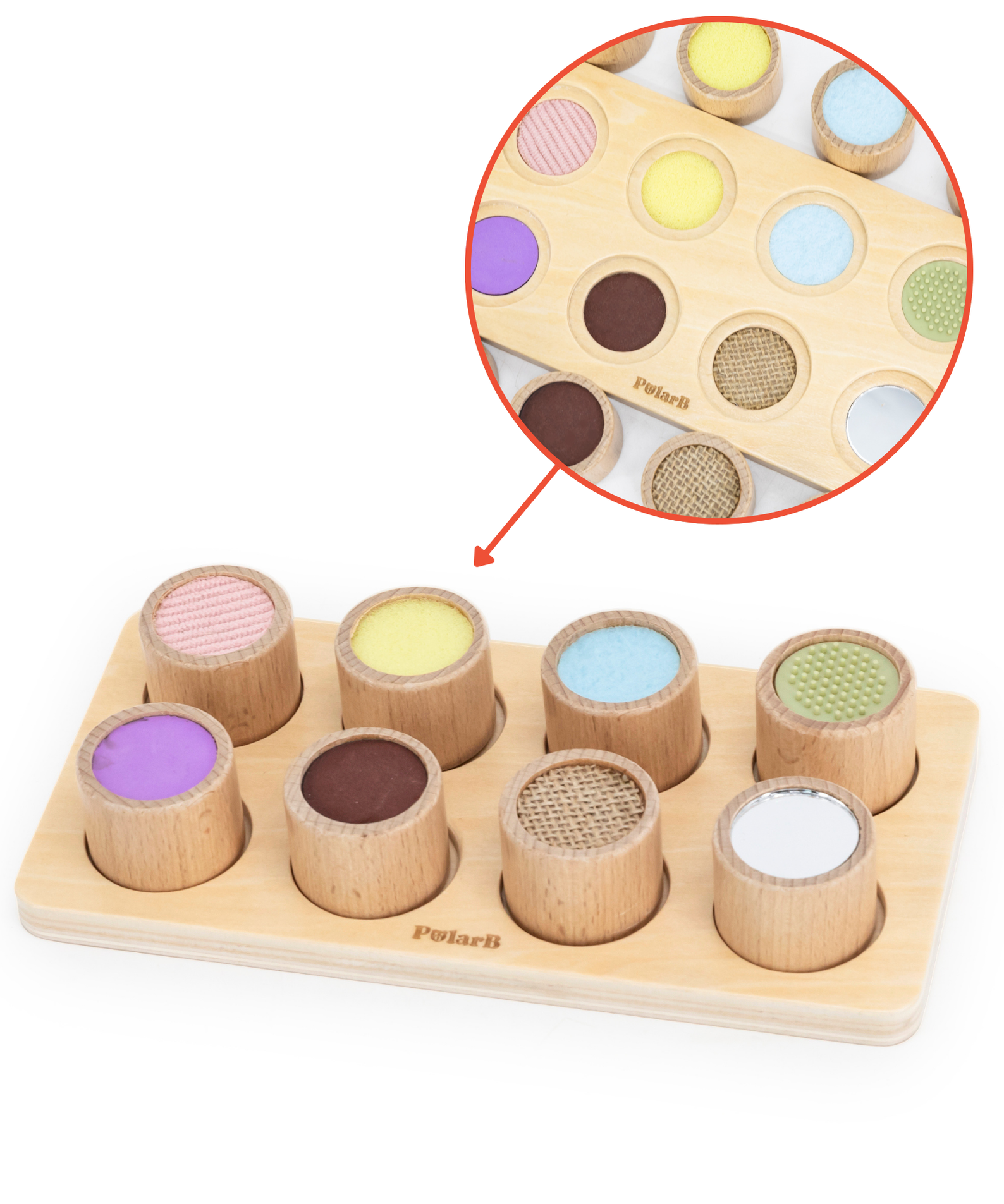 PolarB Grow-with-Me Free Spirits Educational Toy Set for Toddlers, Sensory, Motor Skills, Memory, Emotions, and Creative Play Activities, Eco-Friendly Wooden Toys for Ages 3 and Up