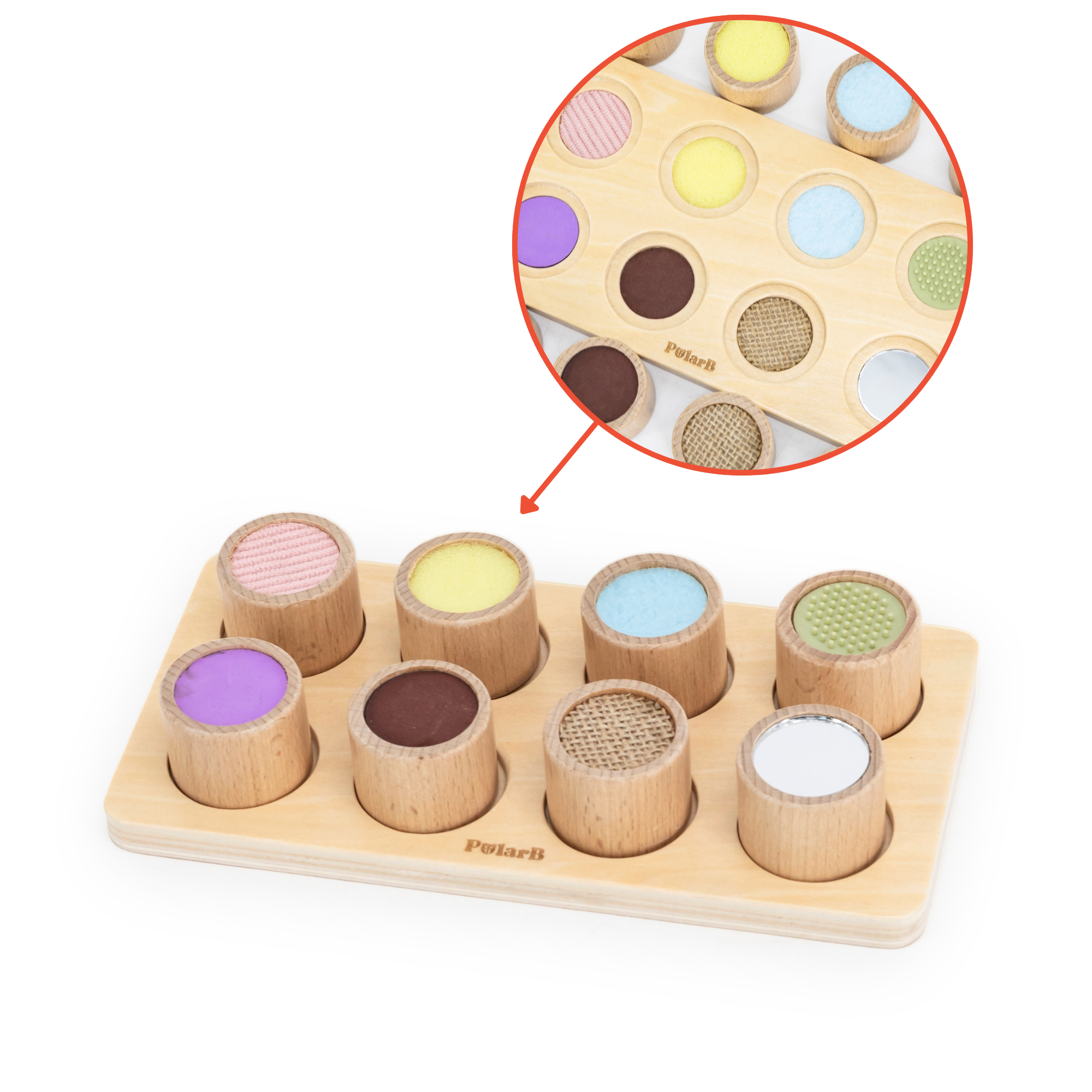 PolarB Grow-with-Me Free Spirits Educational Toy Set for Toddlers, Sensory, Motor Skills, Memory, Emotions, and Creative Play Activities, Eco-Friendly Wooden Toys for Ages 3 and Up