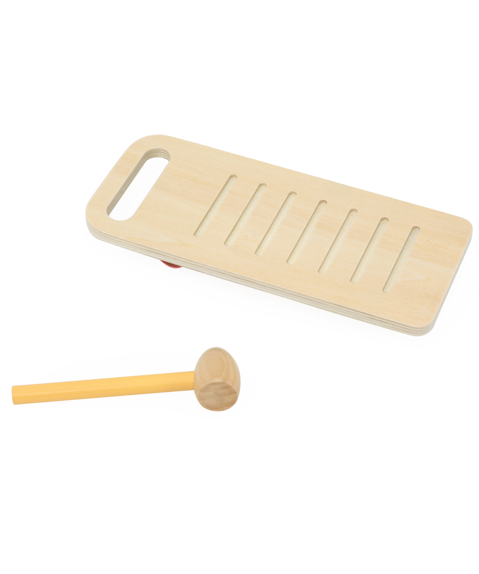 PolarB 2-in-1 Wooden Pounding Bench and Xylophone Musical Toy for Toddlers - Montessori-Inspired Sensory Toy for Ages 18 Months and Up