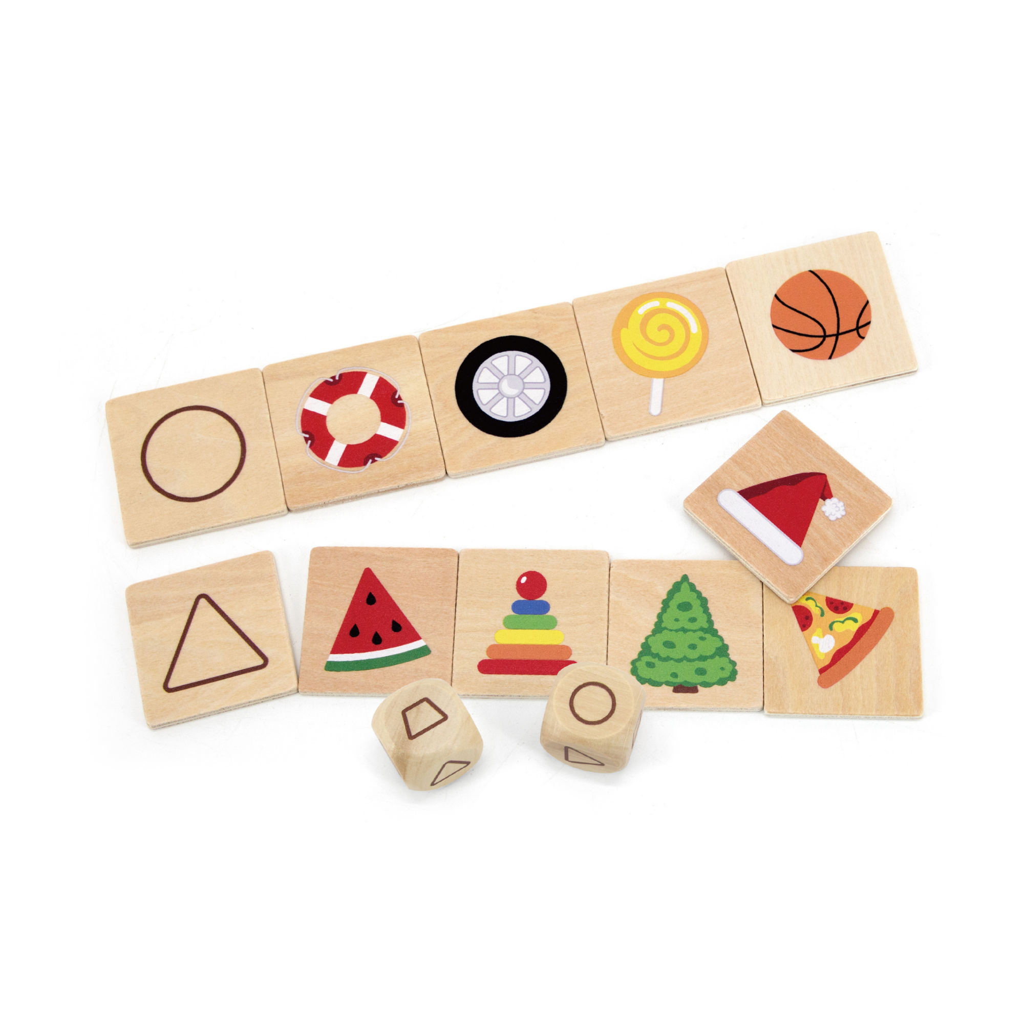 Viga Learning Shapes, 35 Piece Mix & Match Puzzle, Montessori Wooden Toy, Develops Sensory, Cognitive & Fine Motor Skills, Non-Toxic & Eco-friendly Kids Educational Toy, for Boys & Girls 3Y+