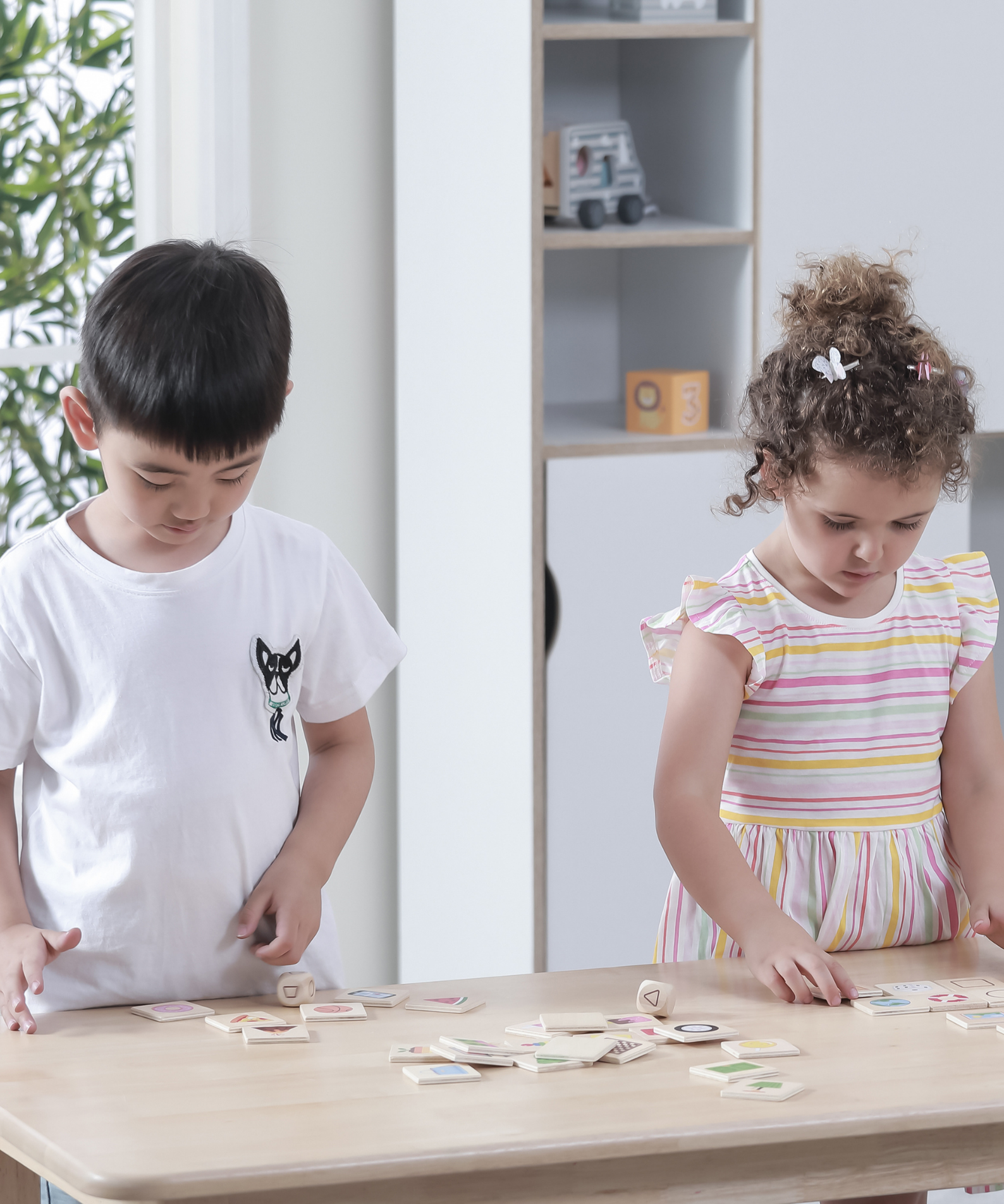 Viga Learning Shapes, 35 Piece Mix & Match Puzzle, Montessori Wooden Toy, Develops Sensory, Cognitive & Fine Motor Skills, Non-Toxic & Eco-friendly Kids Educational Toy, for Boys & Girls 3Y+