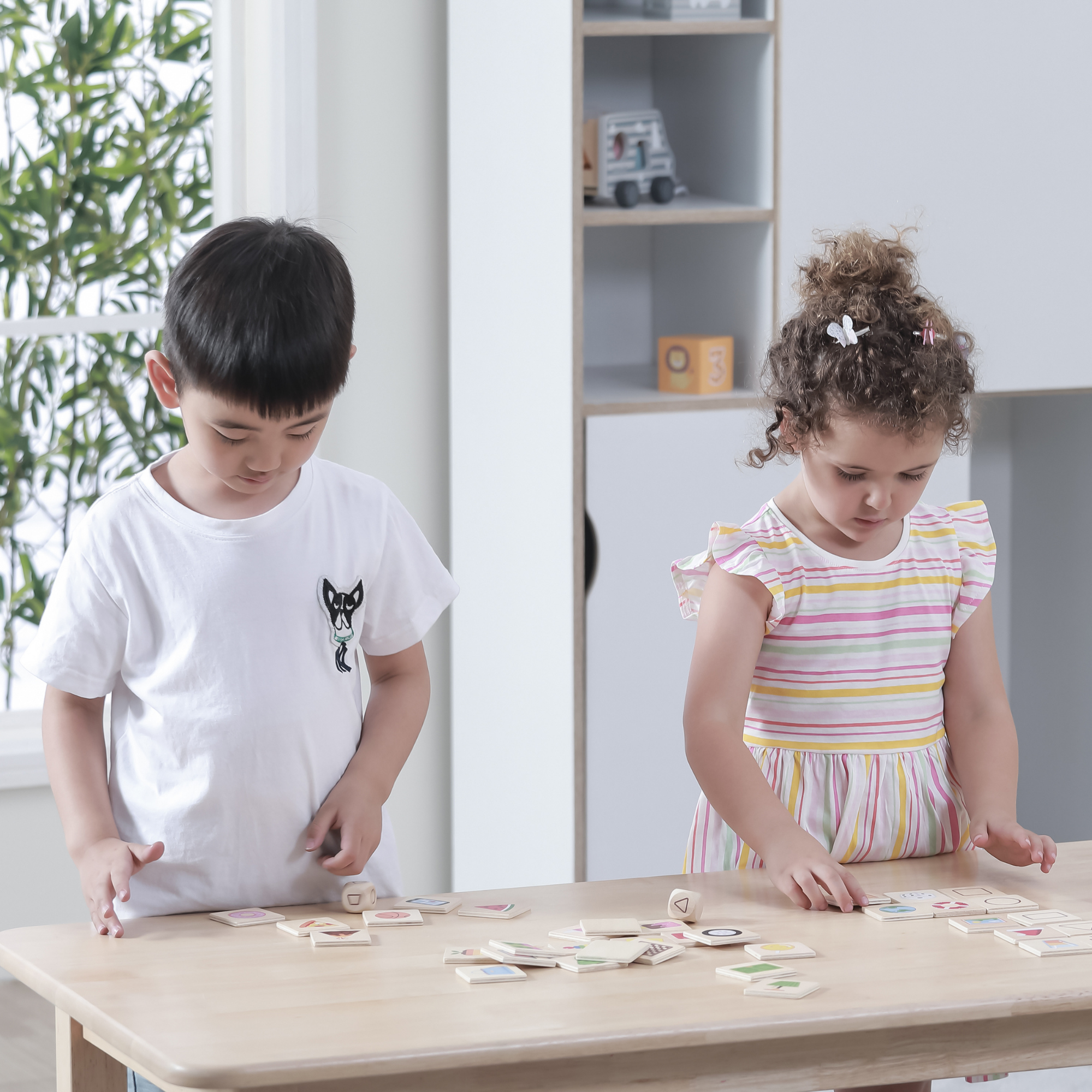 Viga Learning Shapes, 35 Piece Mix & Match Puzzle, Montessori Wooden Toy, Develops Sensory, Cognitive & Fine Motor Skills, Non-Toxic & Eco-friendly Kids Educational Toy, for Boys & Girls 3Y+