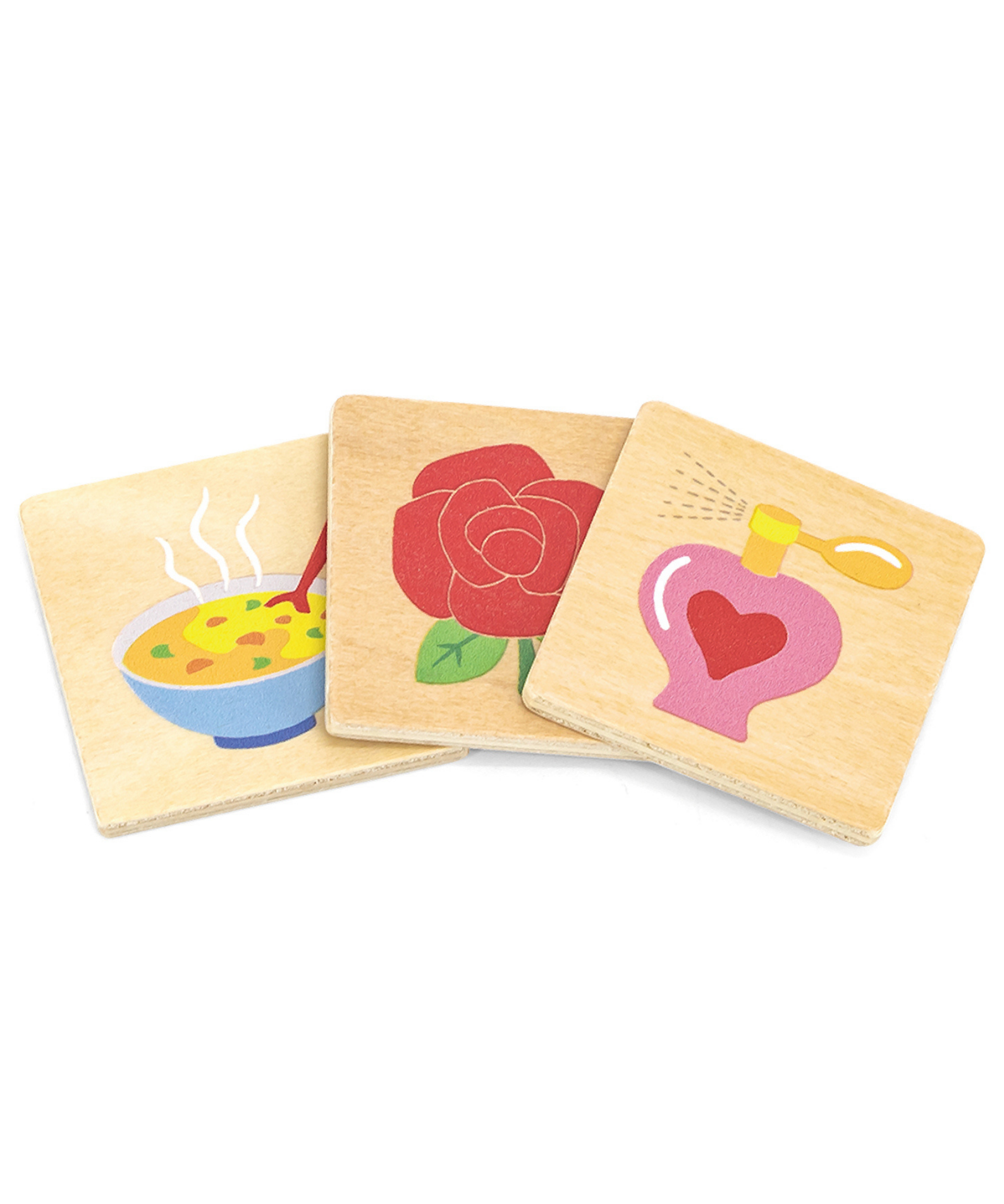 Viga Learning Senses, 35 Piece Mix & Match Puzzle, Montessori Wooden Toy, Develops Sensory, Cognitive & Fine Motor Skills, Non-Toxic & Eco-friendly Kids Educational Toy, for Boys & Girls 3Y+