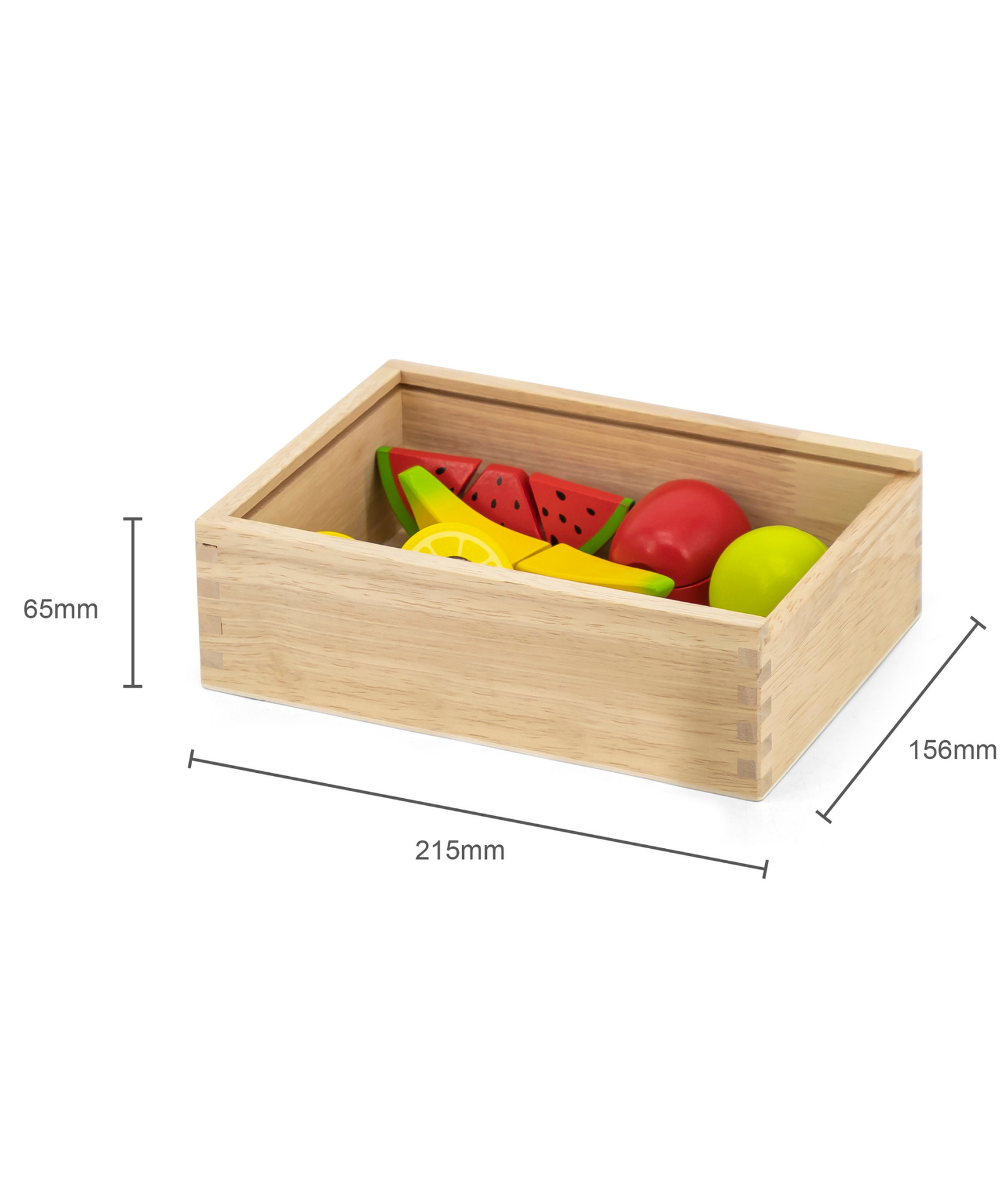 Viga Wooden Cutting Fruit Set for Toddlers  Pretend Play Kitchen Toy with Knife and Cutting Board  Montessori-Inspired Learning  Ages 18 Months and Up