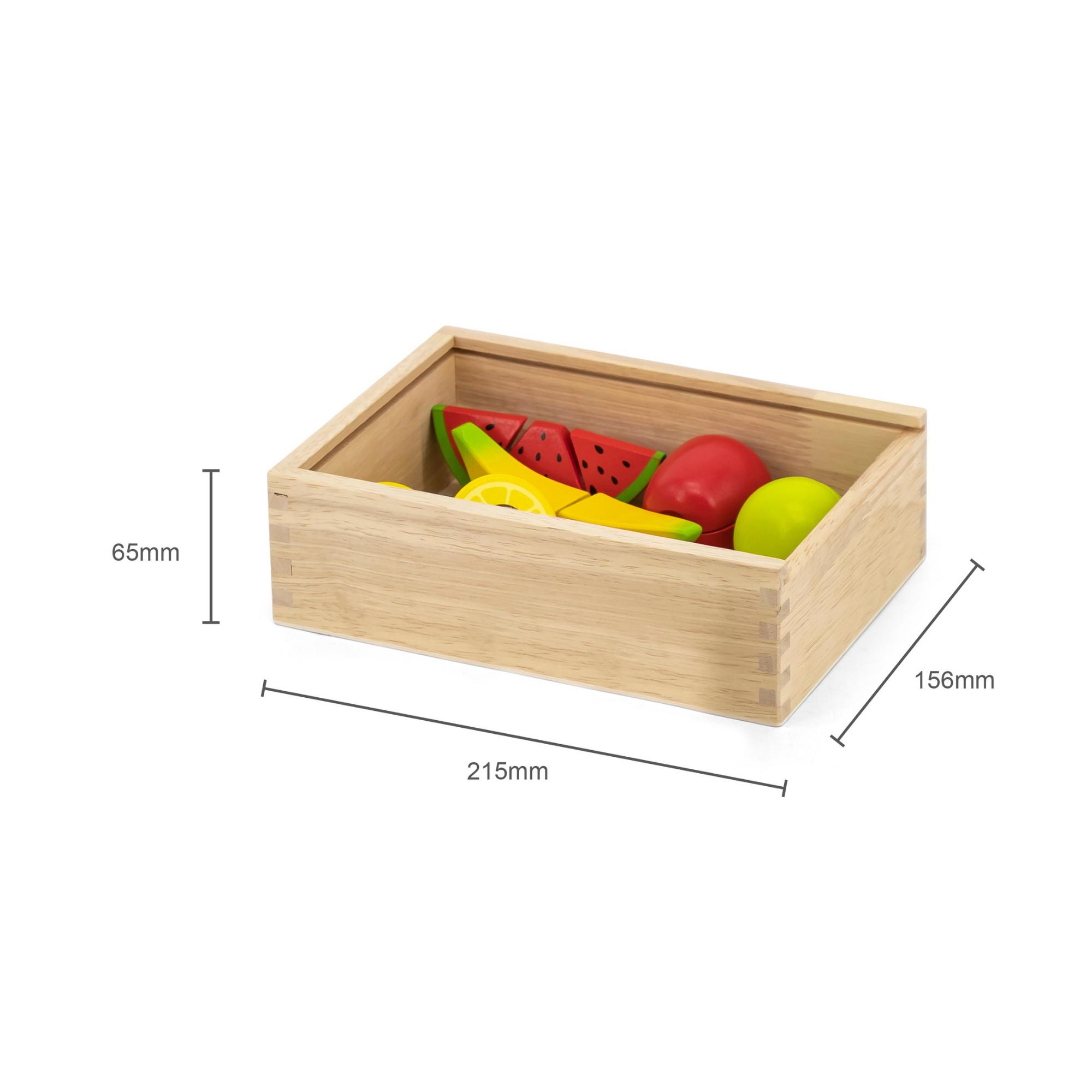 Viga Wooden Cutting Fruit Set for Toddlers  Pretend Play Kitchen Toy with Knife and Cutting Board  Montessori-Inspired Learning  Ages 18 Months and Up