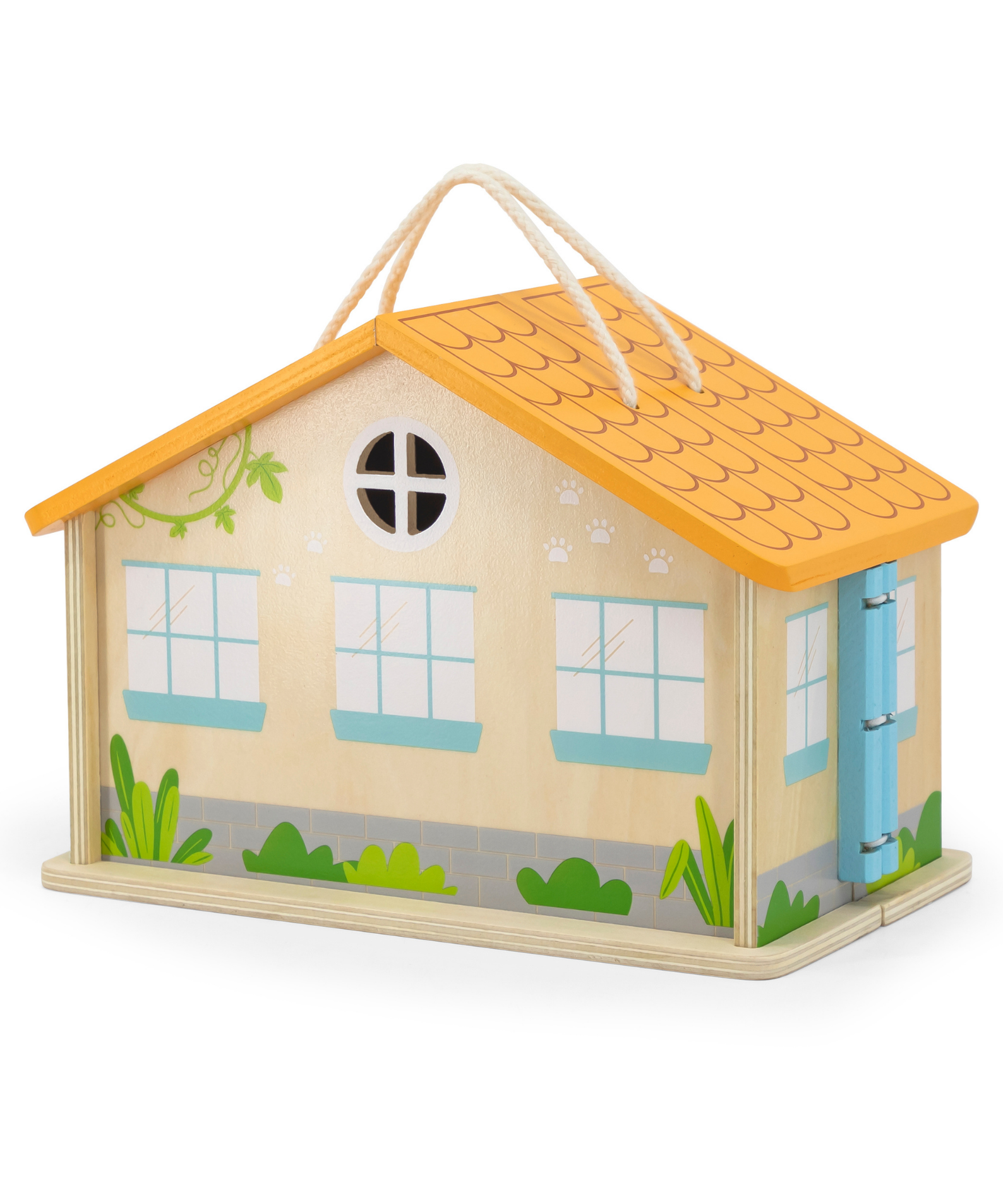 Viga Wooden Pet Hospital Roleplay Set  19-Piece Veterinary Clinic Toy with Dog, Cat, and Accessories  Portable Suitcase Design  Ages 3 and Up