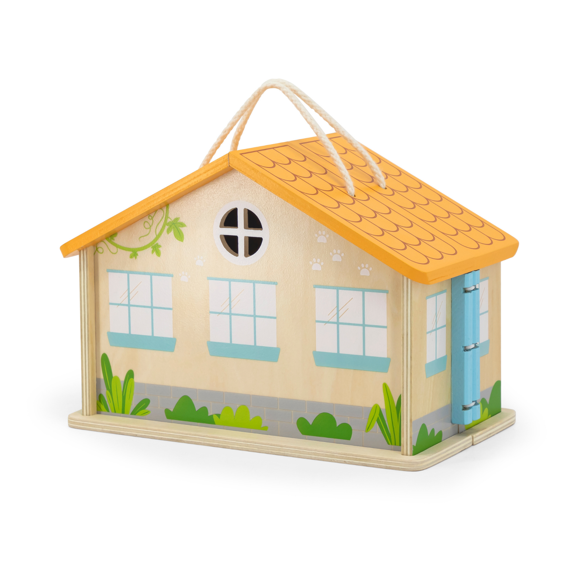 Viga Wooden Pet Hospital Roleplay Set  19-Piece Veterinary Clinic Toy with Dog, Cat, and Accessories  Portable Suitcase Design  Ages 3 and Up