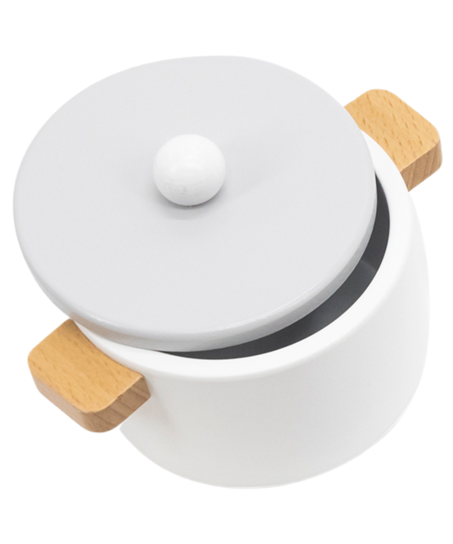 VIGA Wooden Cooking Tool Set - Grey for Kids Ages 3 and Up  Roleplay Kitchen Accessories for Early Learning and Creative Play