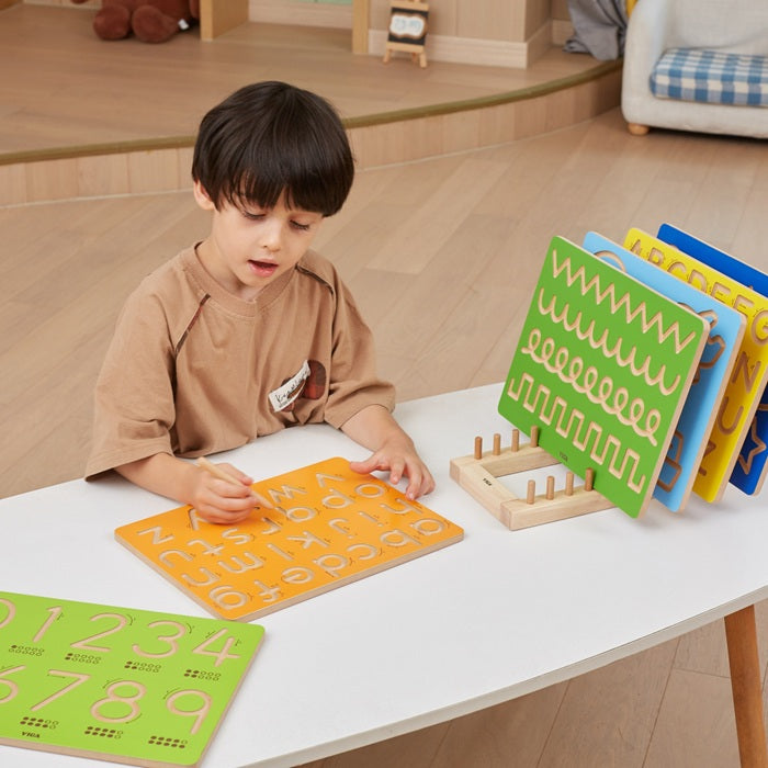 VIGA Wooden Lowercase Tracing Board | Educational Toy for Kids Age 3+