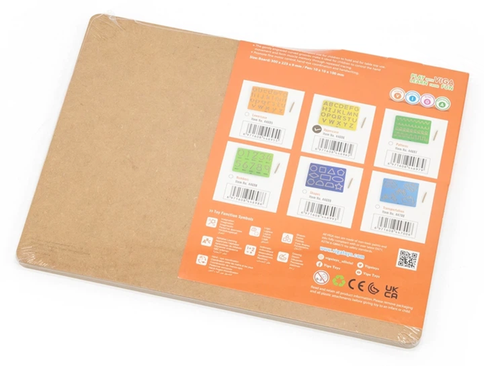 VIGA Wooden Uppercase Alphabet Tracing Board | Educational Toy for Kids Age 3+