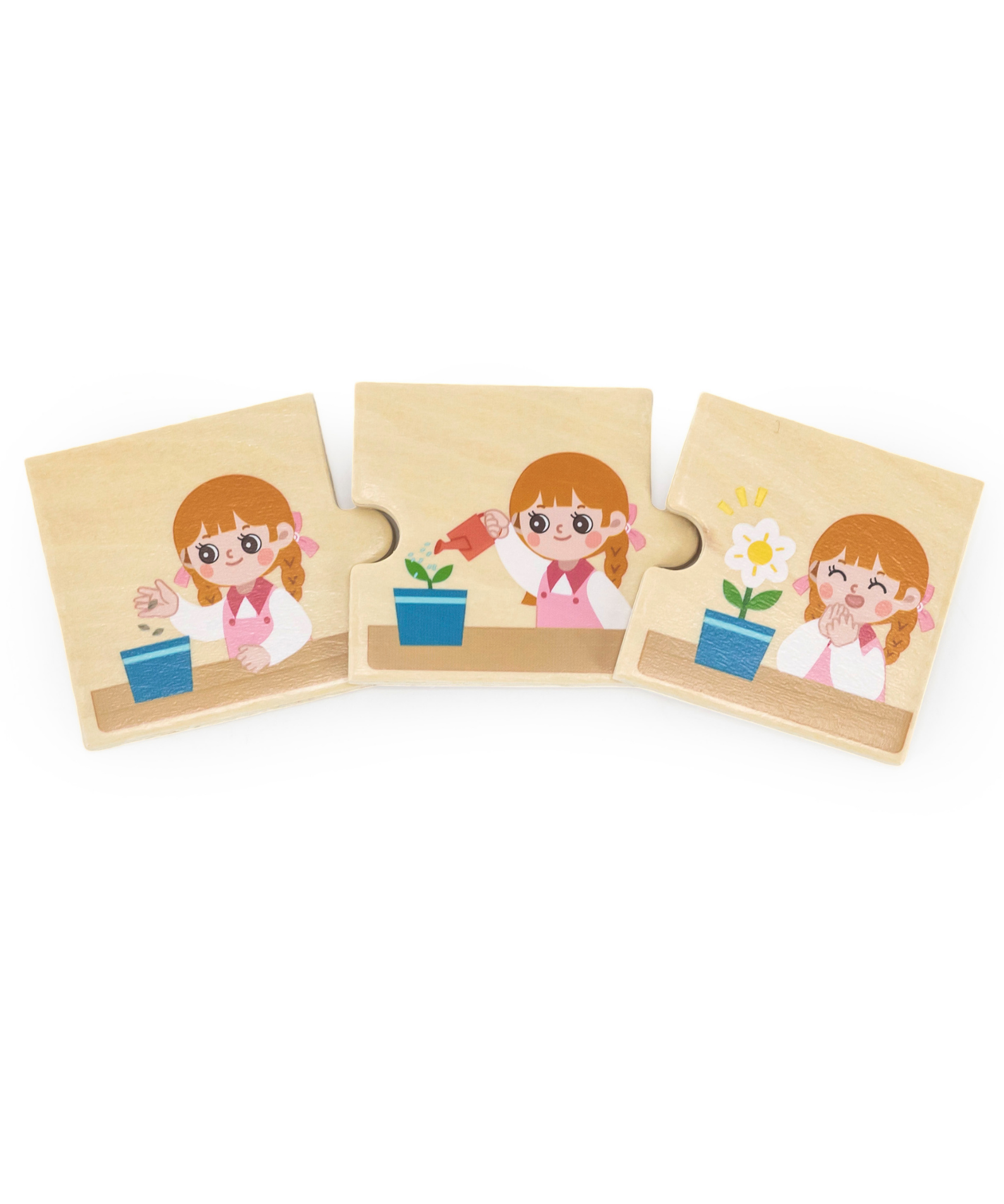 Viga Logical Sequences, Daily Activity, 24 Piece Mix & Match Puzzle, Montessori Wooden Toy, Develops Sensory, Cognitive & Fine Motor Skills, Non-Toxic & Eco-friendly Kids Educational Toy, 18M+