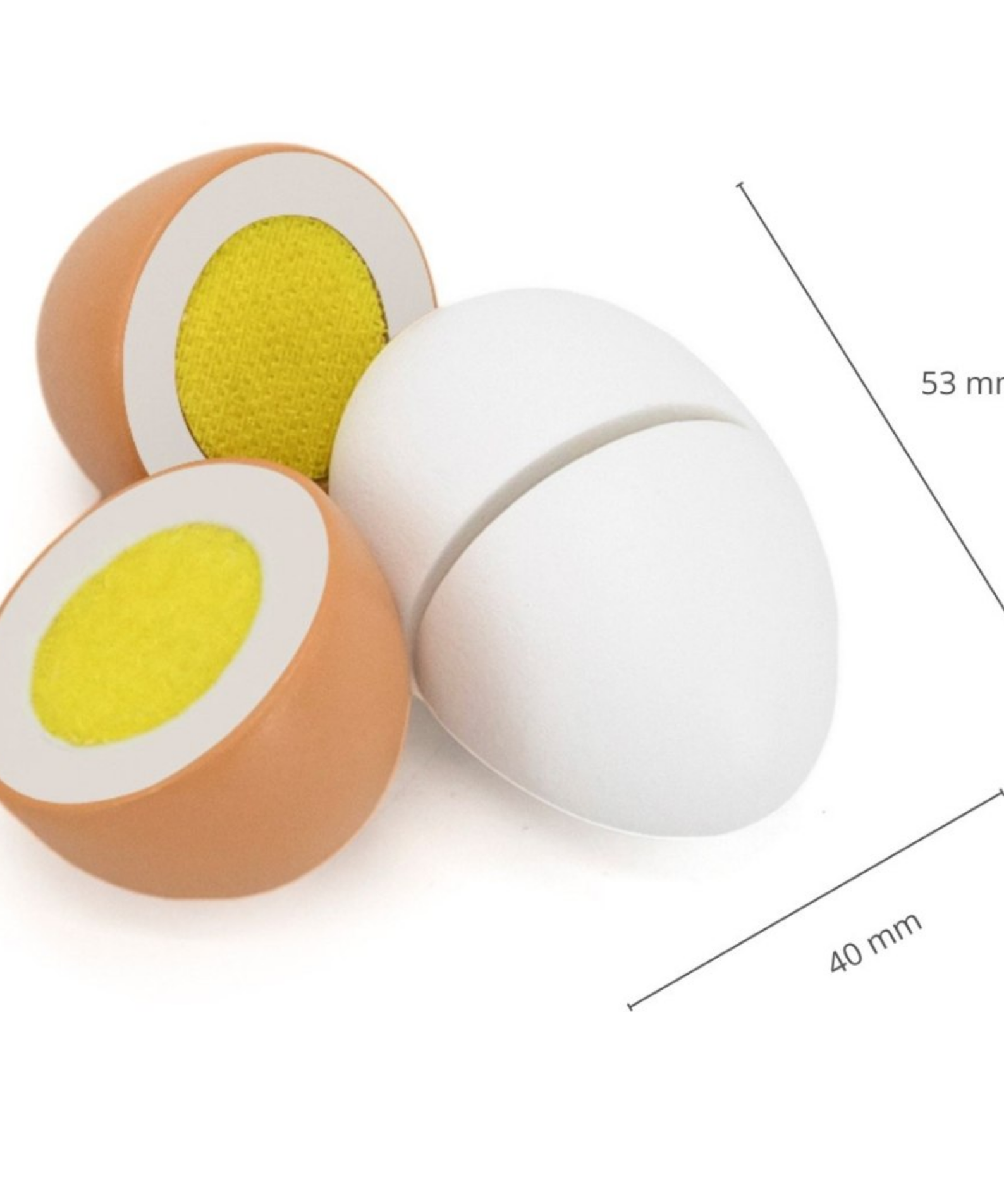 VIGA Wooden Eggs to Cut Set for Kids Aged 3 and Up  6-Piece Pretend Play Food with Carton  Safe Wooden Toy for Roleplay and Learning