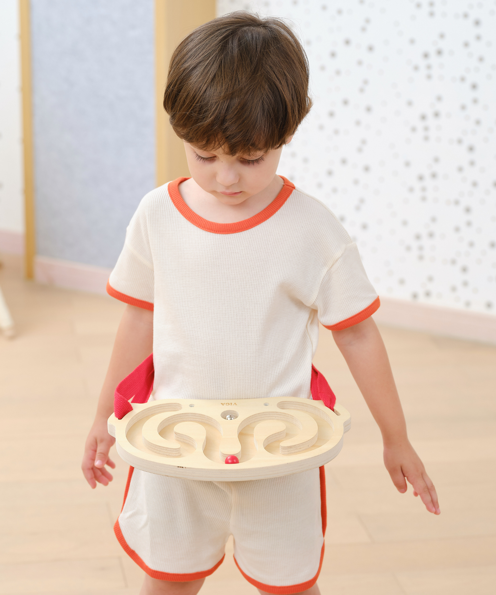 Viga Body Balace, Ball-in-a-Maze Puzzle, Montessori Wooden Toy, Develops Sensory, Cognitive & Fine Motor Skills, Non-Toxic & Eco-friendly Kids Educational Toy, Suitable for Boys and Girls Aged 3Y+