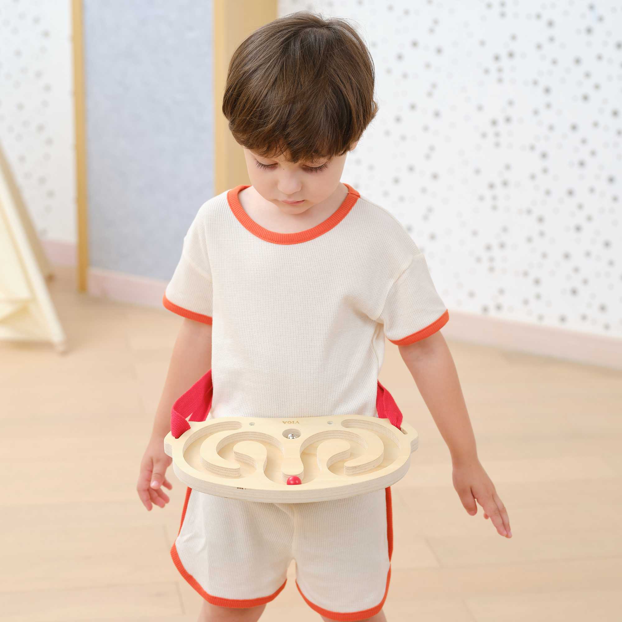 Viga Body Balace, Ball-in-a-Maze Puzzle, Montessori Wooden Toy, Develops Sensory, Cognitive & Fine Motor Skills, Non-Toxic & Eco-friendly Kids Educational Toy, Suitable for Boys and Girls Aged 3Y+