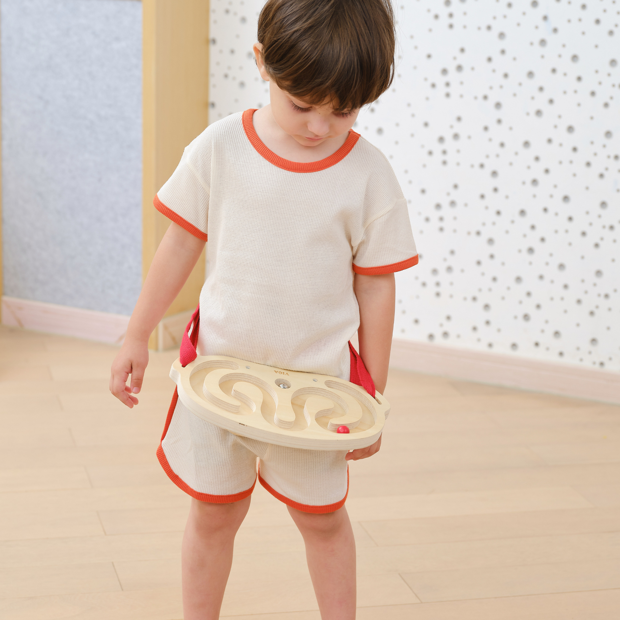 Viga Body Balace, Ball-in-a-Maze Puzzle, Montessori Wooden Toy, Develops Sensory, Cognitive & Fine Motor Skills, Non-Toxic & Eco-friendly Kids Educational Toy, Suitable for Boys and Girls Aged 3Y+