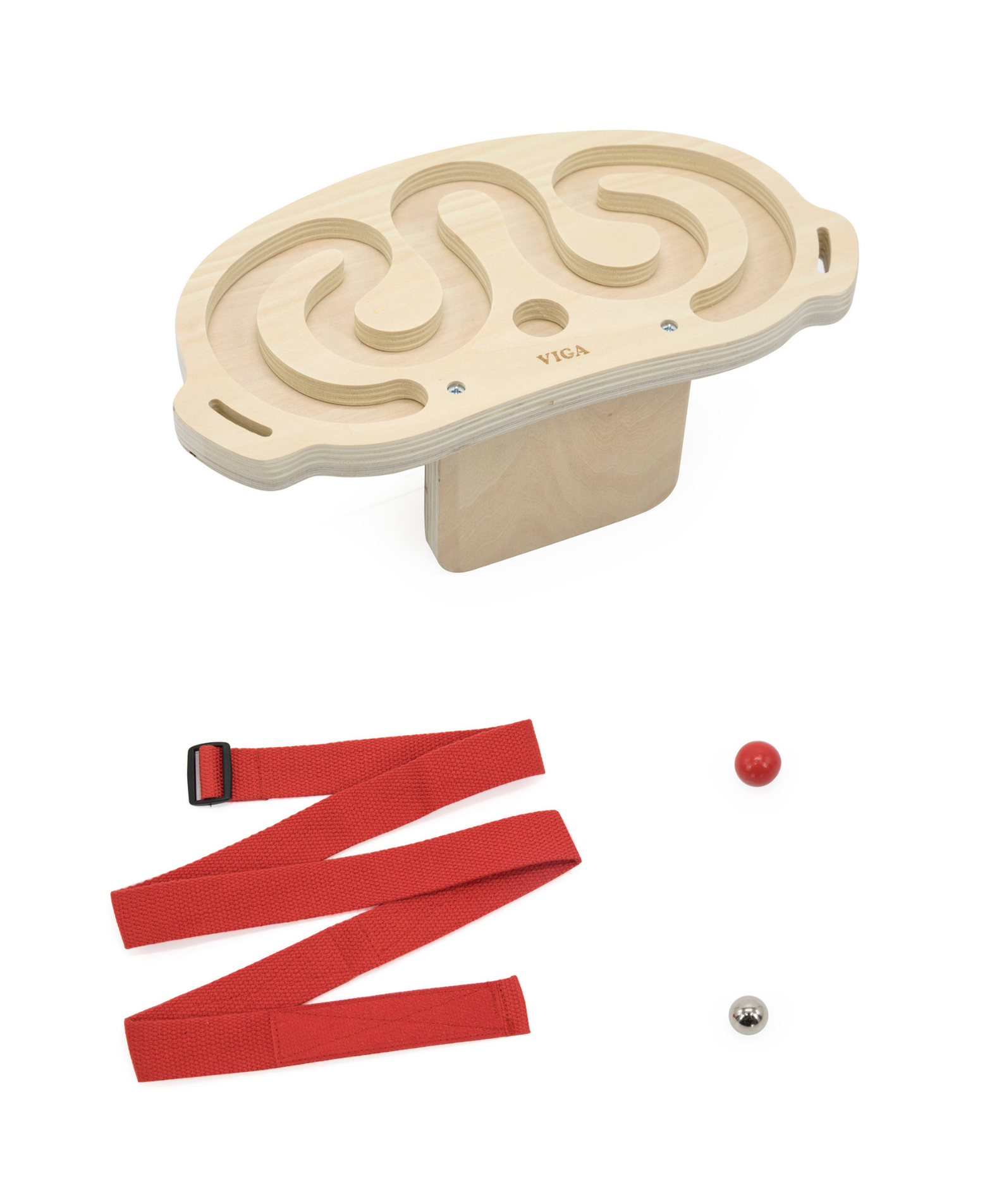 Viga Body Balace, Ball-in-a-Maze Puzzle, Montessori Wooden Toy, Develops Sensory, Cognitive & Fine Motor Skills, Non-Toxic & Eco-friendly Kids Educational Toy, Suitable for Boys and Girls Aged 3Y+