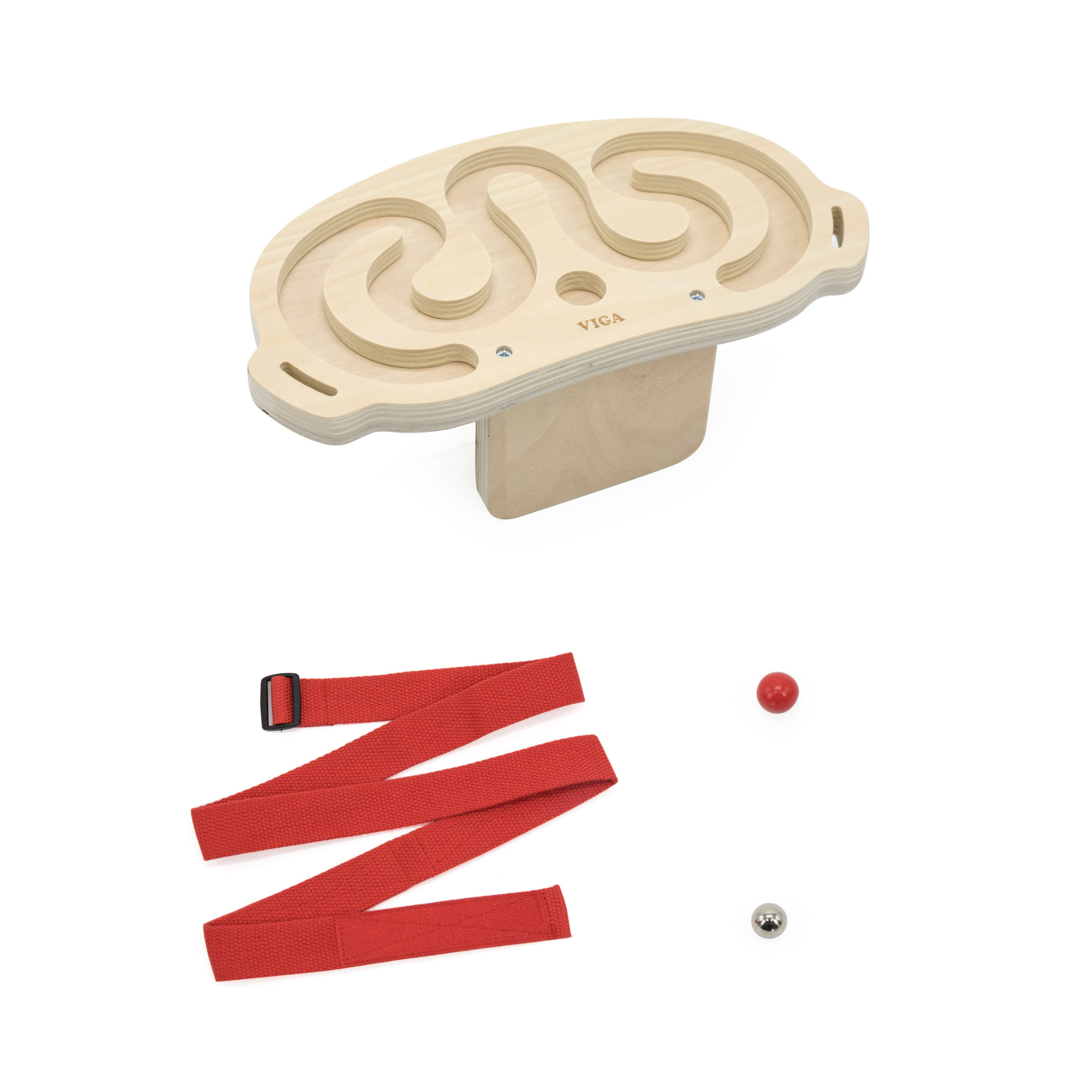 Viga Body Balace, Ball-in-a-Maze Puzzle, Montessori Wooden Toy, Develops Sensory, Cognitive & Fine Motor Skills, Non-Toxic & Eco-friendly Kids Educational Toy, Suitable for Boys and Girls Aged 3Y+