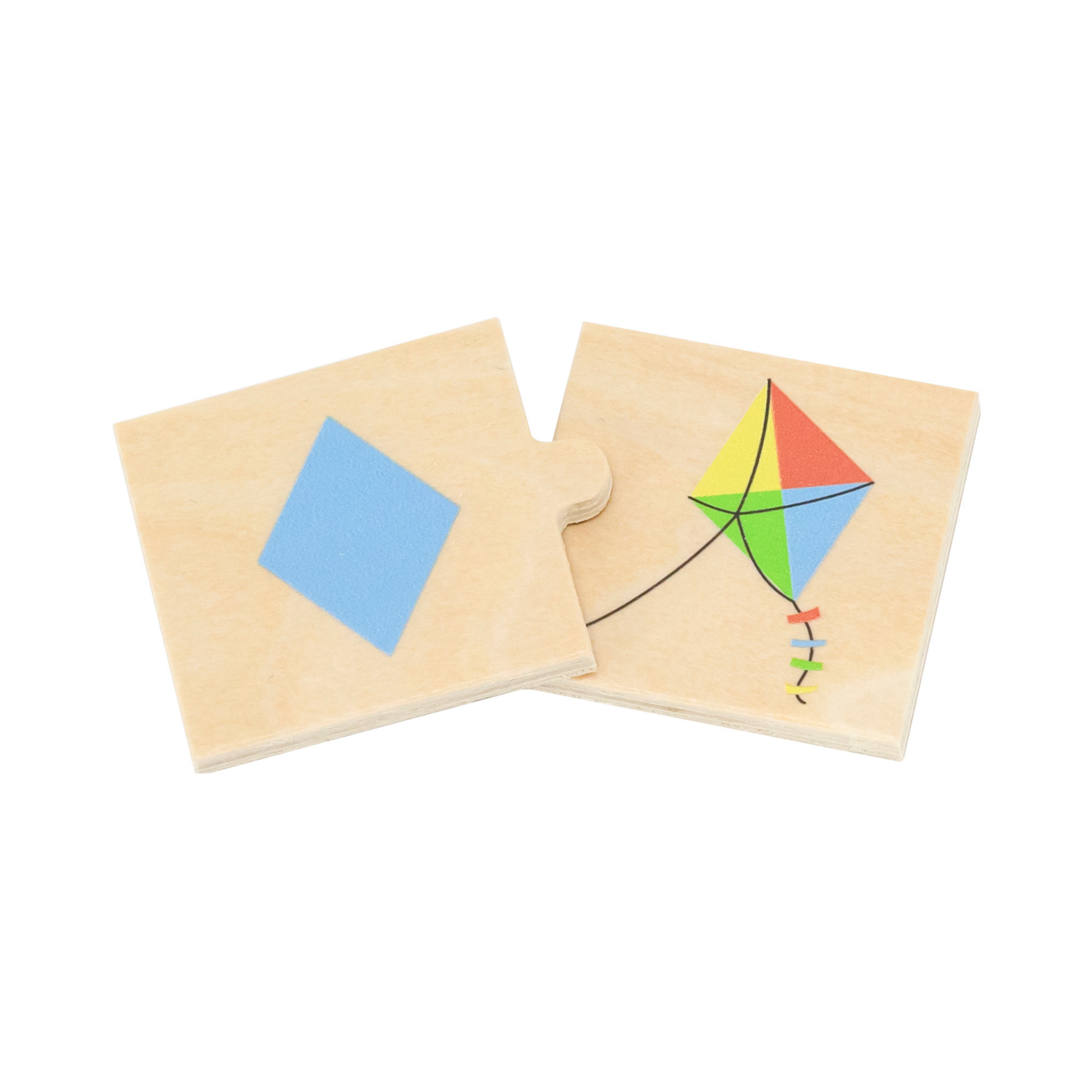 Viga Connecting Game, Shapes to Objects, 24 Piece Mix & Match Puzzle, Montessori Wooden Toy, Develops Sensory, Cognitive & Fine Motor Skills, Non-Toxic & Eco-friendly Kids Educational Toy, 18M+