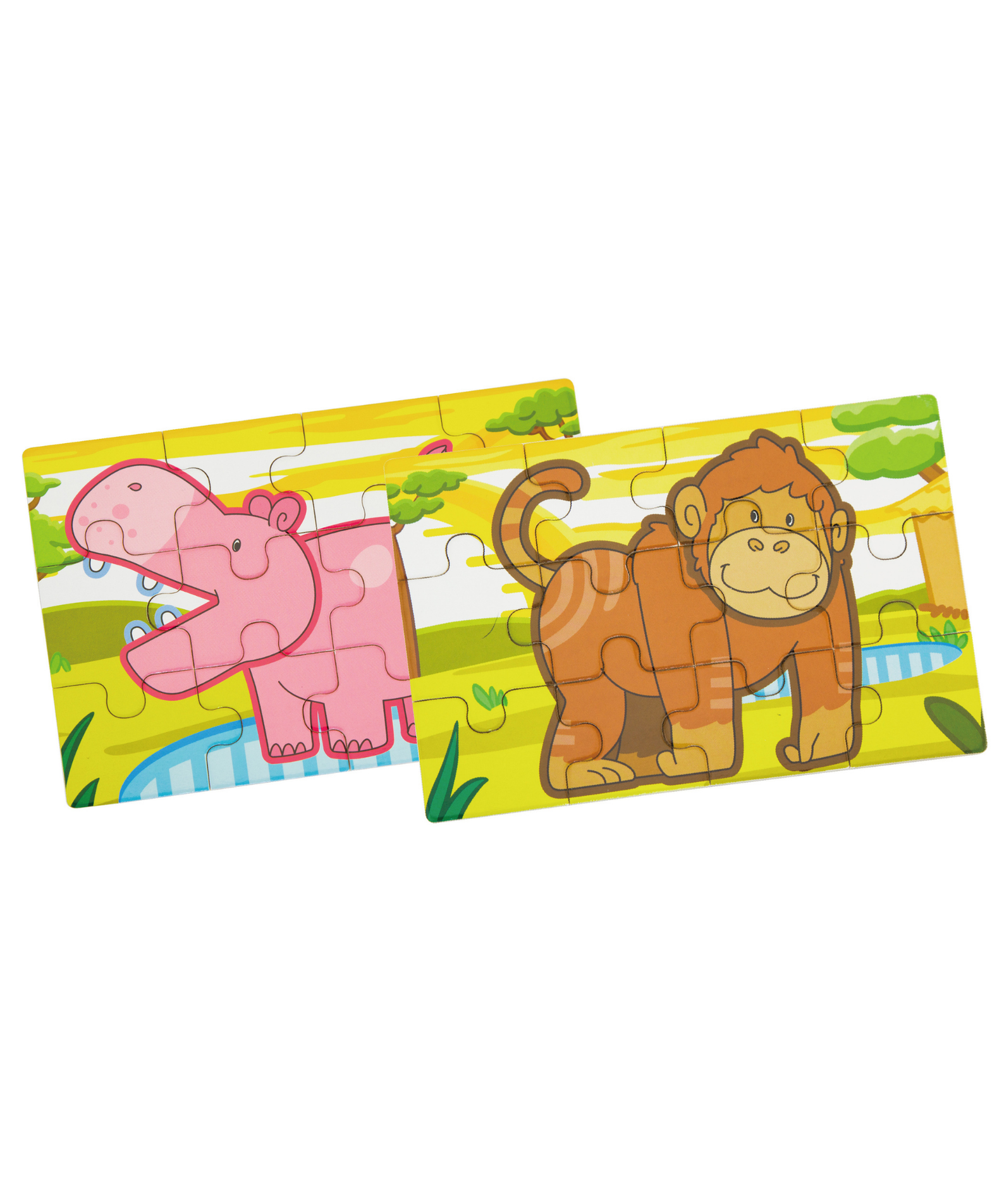 Viga Jungle Set, 48 Piece Jigsaw Puzzle, Montessori Wooden Toy, Develops Sensory, Cognitive & Fine Motor Skills, Non-Toxic & Eco-friendly Kids Educational Toy, Suitable for Boys and Girls Aged 2Y+