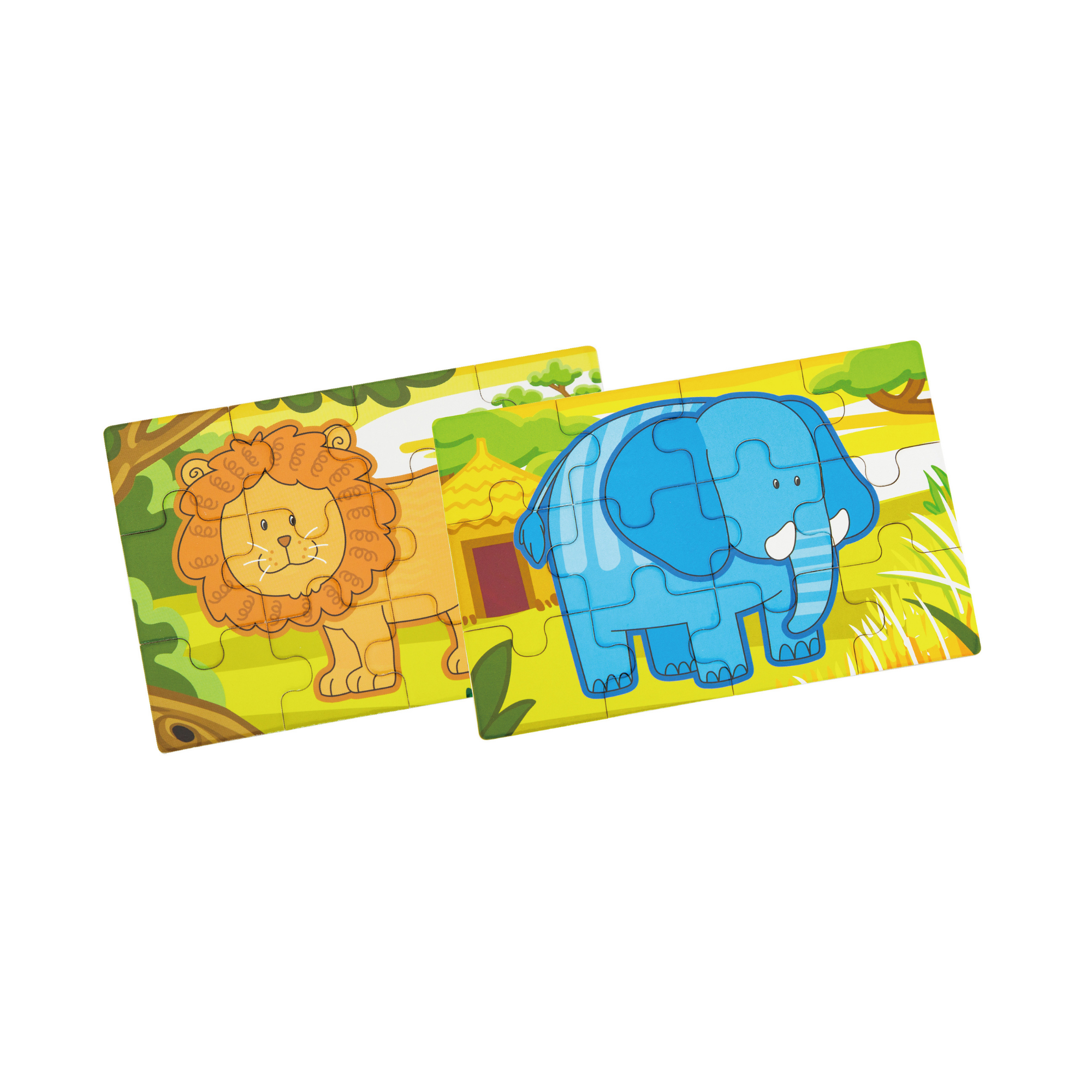 Viga Jungle Set, 48 Piece Jigsaw Puzzle, Montessori Wooden Toy, Develops Sensory, Cognitive & Fine Motor Skills, Non-Toxic & Eco-friendly Kids Educational Toy, Suitable for Boys and Girls Aged 2Y+