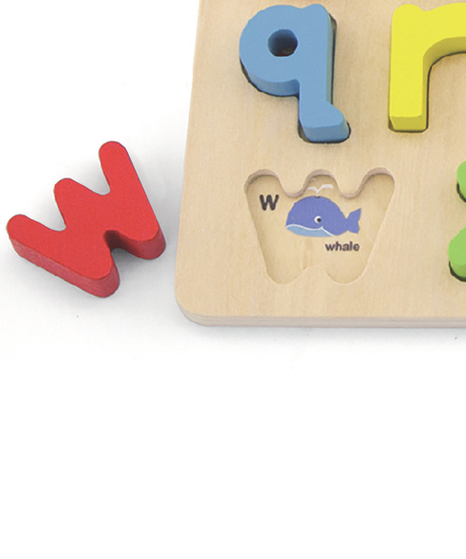 Viga Lowercase Alphabets, 26 Piece Block Puzzle, Montessori Wooden Toy, Develops Sensory, Cognitive & Fine Motor Skills, Non-Toxic & Eco-friendly Kids Educational Toy, Suitable for Children Aged 18M+