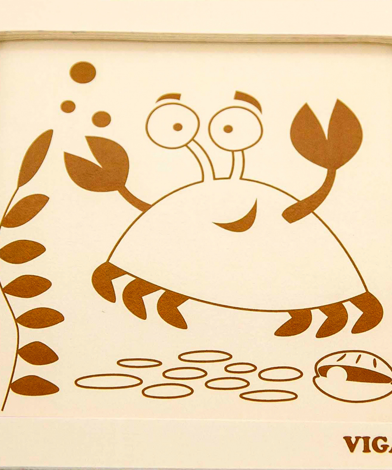 Viga Crab, 4 Piece Block Puzzle, Montessori Wooden Toy, Develops Sensory, Cognitive & Fine Motor Skills, Non-Toxic & Eco-friendly Kids Educational Toy, Suitable for Boys and Girls Aged 12M+