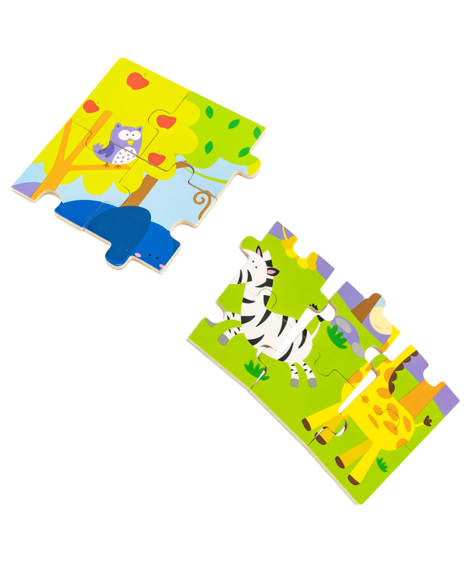 Viga Safari, 24 Piece Jigsaw Puzzle, Montessori Wooden Toy, Develops Sensory, Cognitive & Fine Motor Skills, Non-Toxic & Eco-friendly Kids Educational Toy, Suitable for Boys and Girls Aged 2Y+