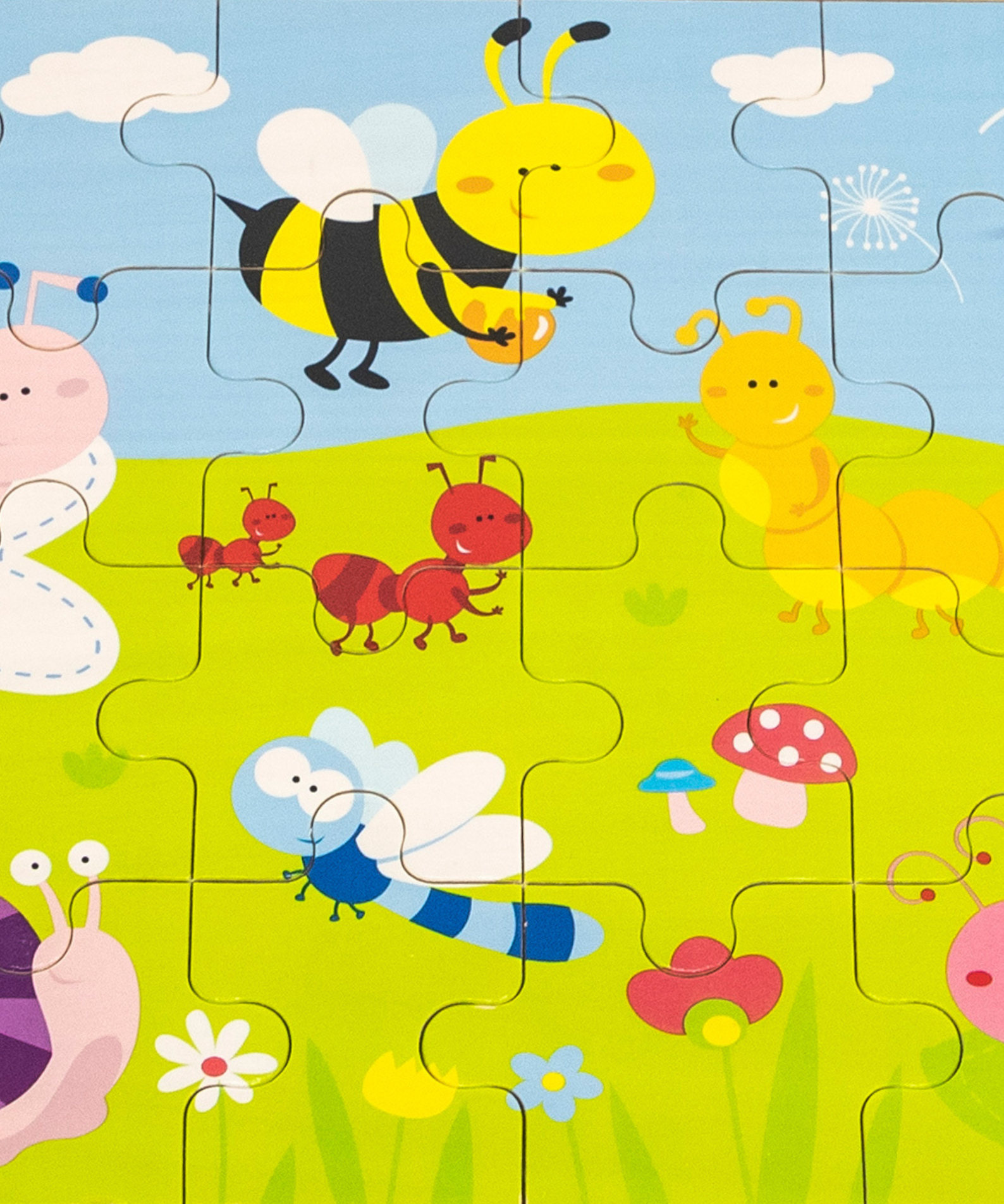 Viga Park, 24 Piece Jigsaw Puzzle, Montessori Wooden Toy, Develops Sensory, Cognitive & Fine Motor Skills, Non-Toxic & Eco-friendly Kids Educational Toy, Suitable for Boys and Girls Aged 2Y+