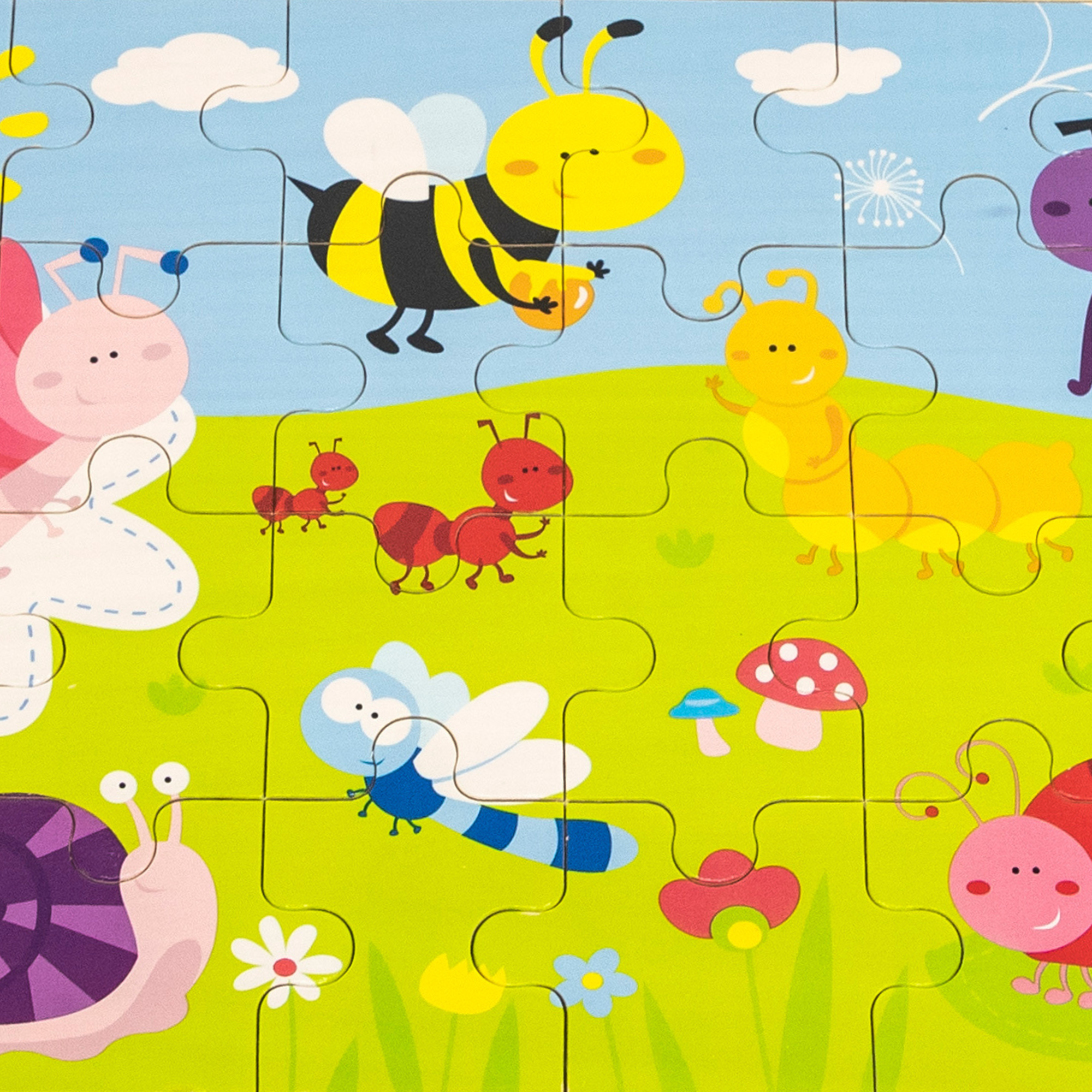 Viga Park, 24 Piece Jigsaw Puzzle, Montessori Wooden Toy, Develops Sensory, Cognitive & Fine Motor Skills, Non-Toxic & Eco-friendly Kids Educational Toy, Suitable for Boys and Girls Aged 2Y+