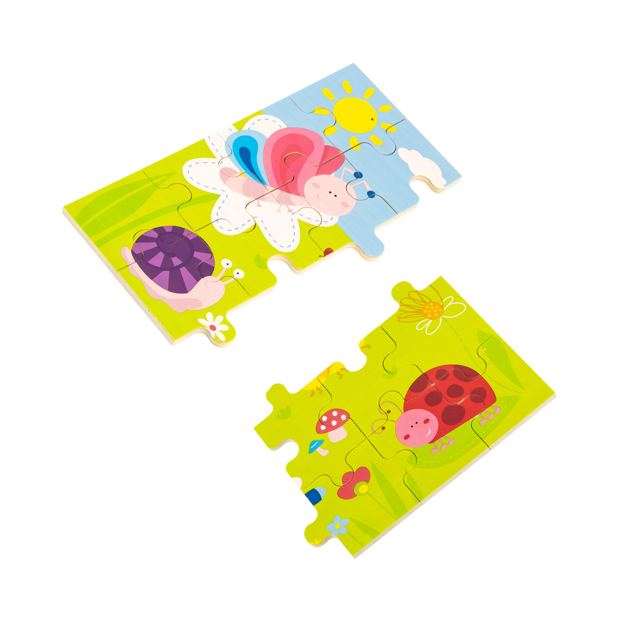 Viga Park, 24 Piece Jigsaw Puzzle, Montessori Wooden Toy, Develops Sensory, Cognitive & Fine Motor Skills, Non-Toxic & Eco-friendly Kids Educational Toy, Suitable for Boys and Girls Aged 2Y+