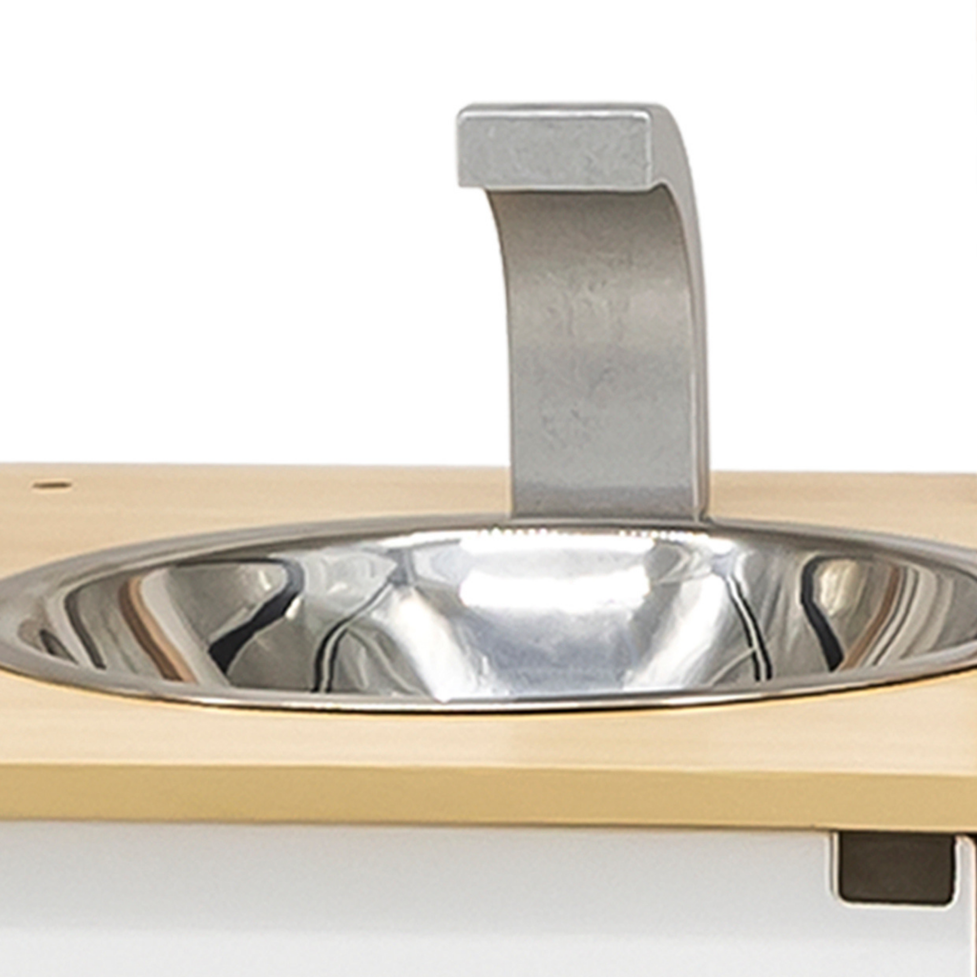 VIGA Wooden Noble Kitchen with Accessories  Pretend Play Cooking Set for Kids  Early Learning Roleplay Toy with Stove, Sink, Oven, and Storage