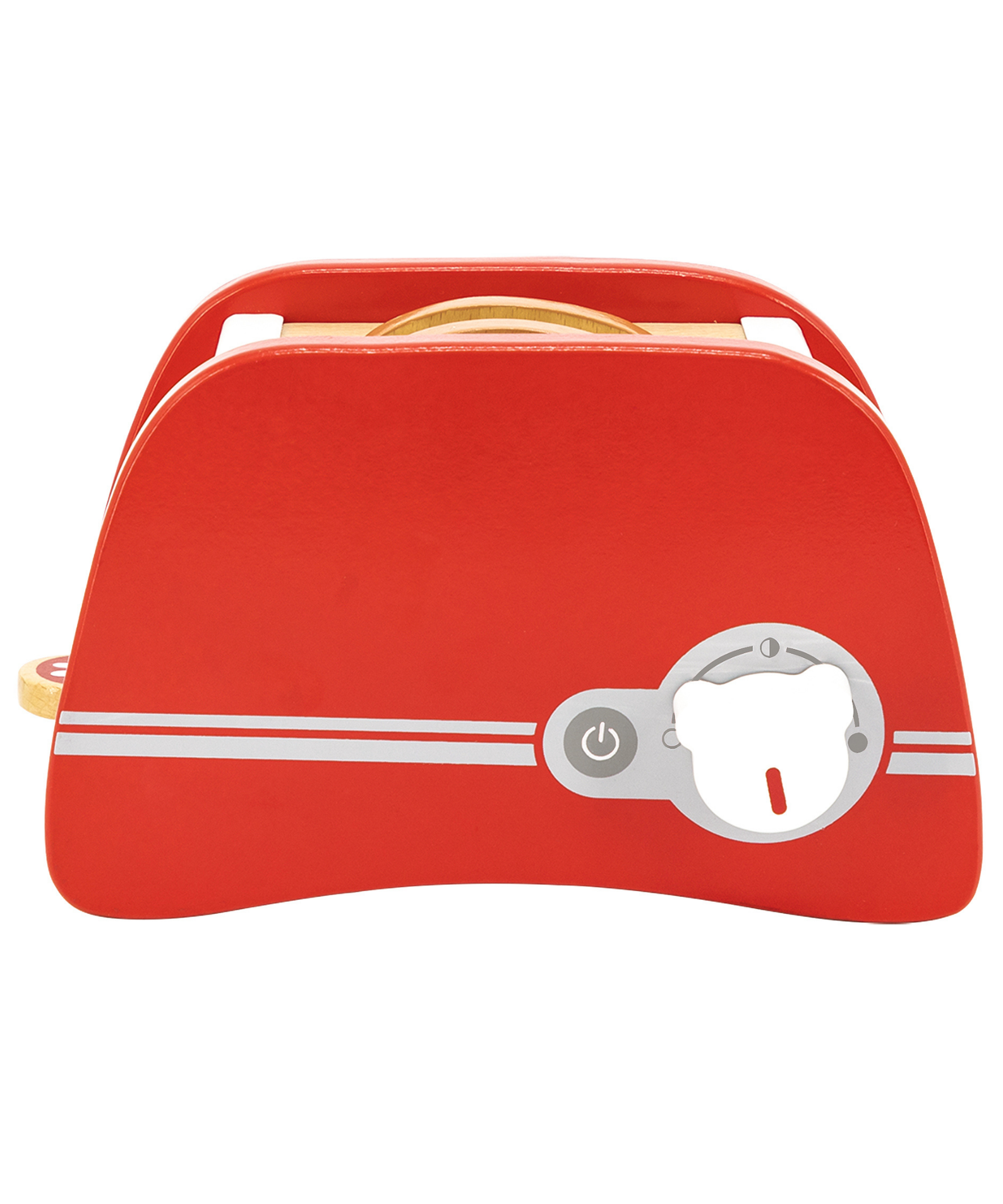 VIGA Wooden Toaster Playset for Kids  Pretend Kitchen Appliance with 2 Bread Slices and Pop-Up Feature  Encourages Fine Motor Skills and Imaginative Play  Ages 3 and Up