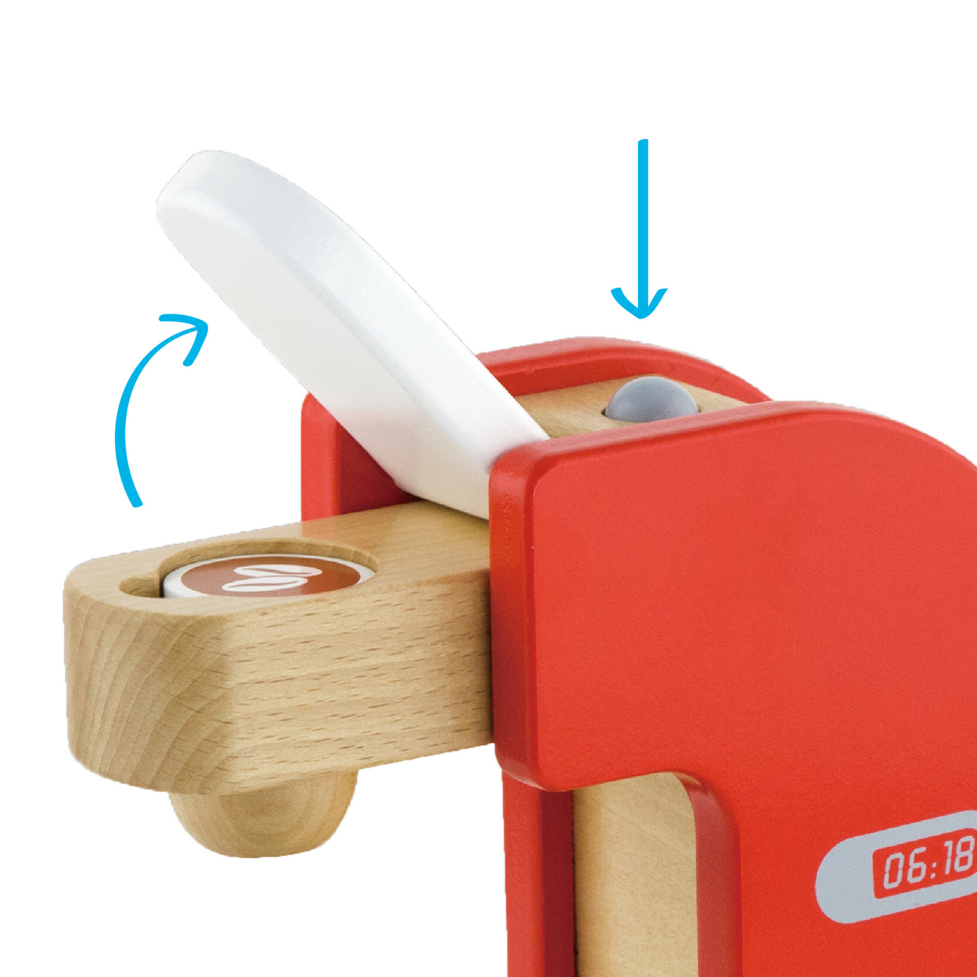 VIGA Wooden Coffee Maker for Kids  Pretend Play Kitchen Appliance with Cup and Coffee Capsule  Montessori Toy for Imaginative Roleplay  Ages 3 and Up