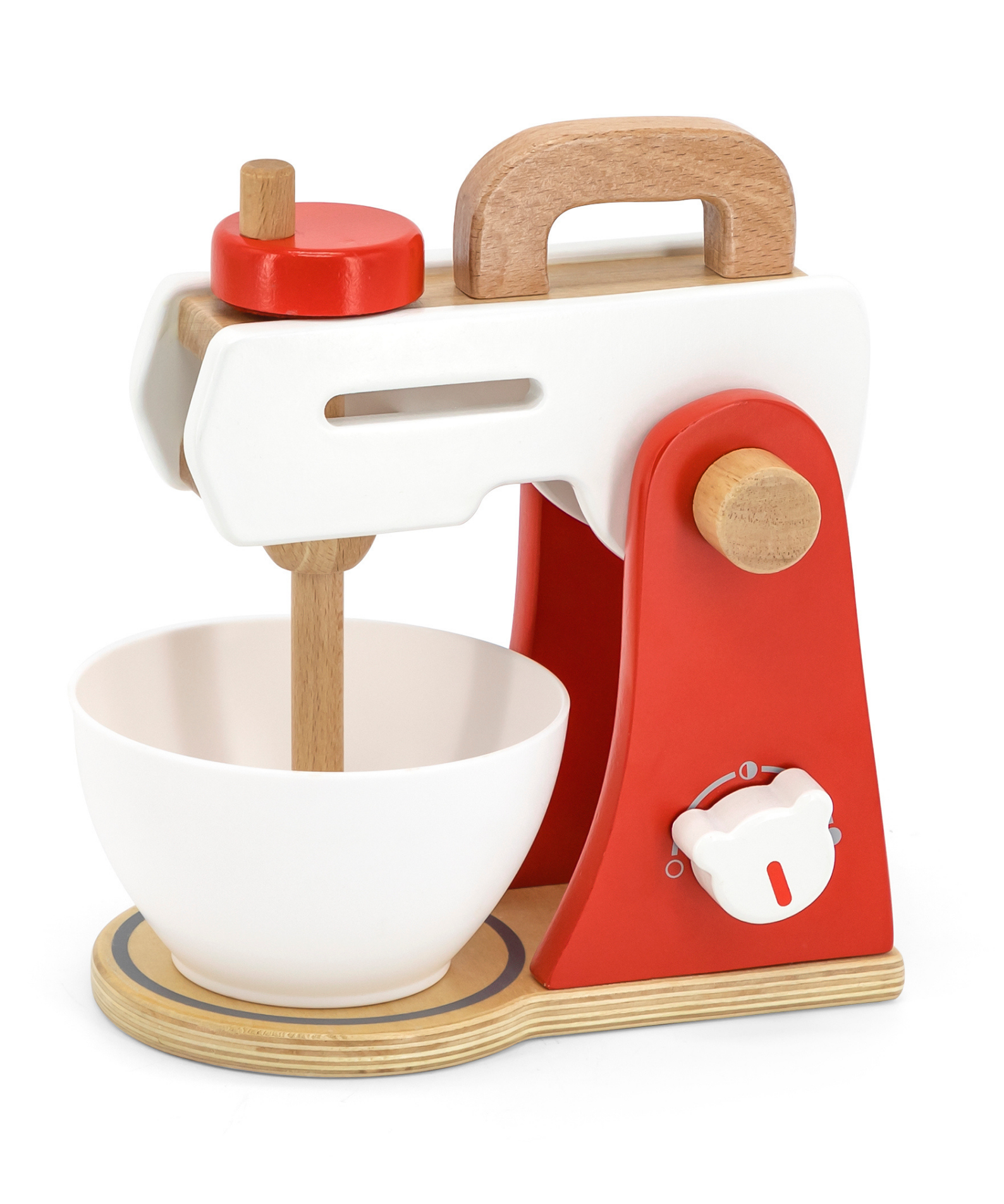 VIGA Wooden Kitchen Mixer Toy with Ingredients  Educational Roleplay Set for Children 3 Years and Up