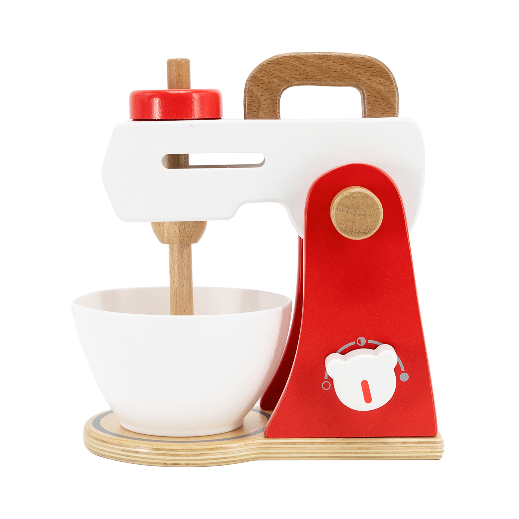 VIGA Wooden Kitchen Mixer Toy with Ingredients  Educational Roleplay Set for Children 3 Years and Up