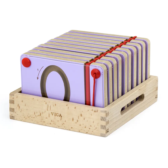 VIGA Magnetic Writing Board - Numbers 0 to 9, Montessori Educational Toy for Ages 3 and Up