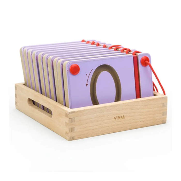 VIGA Magnetic Writing Board - Numbers 0 to 9, Montessori Educational Toy for Ages 3 and Up