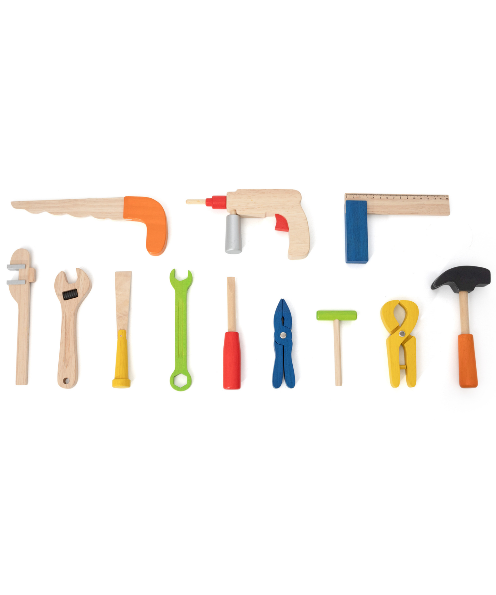 VIGA Wooden Tool Box for Kids  12 Piece Pretend Play Construction Set with Carry Case  Montessori Toy for Imaginative Learning  Ages 3 and Up