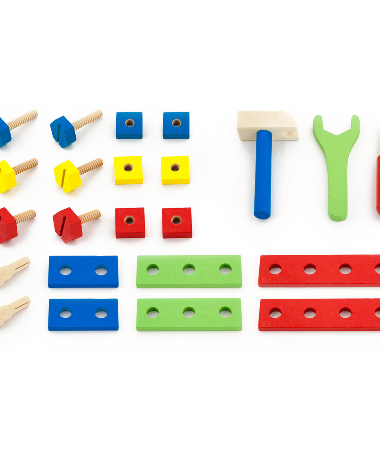 VIGA Wooden Tool Kit with Toolbox  Educational Roleplay Set for Kids Ages 3 and Up